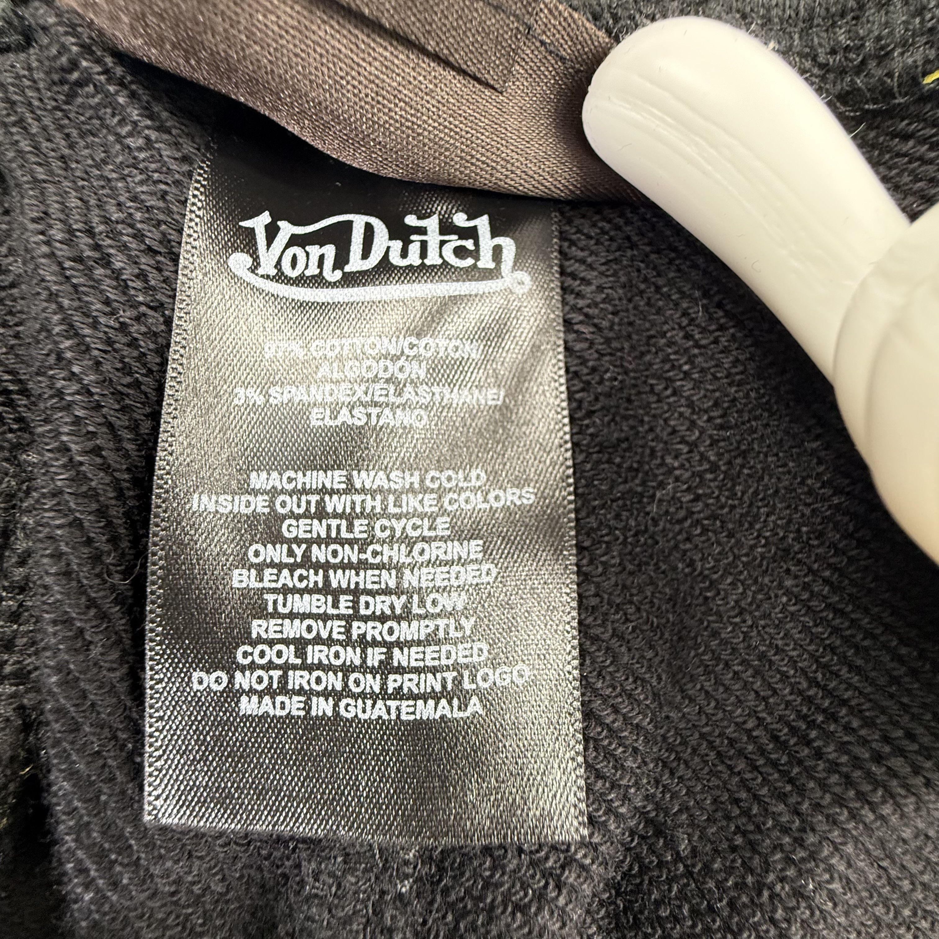 Von Dutch Von Dutch Mens Large Jogger Sweatpants All Over Logo Y2K Size US 34 / EU 50 - 5 Thumbnail