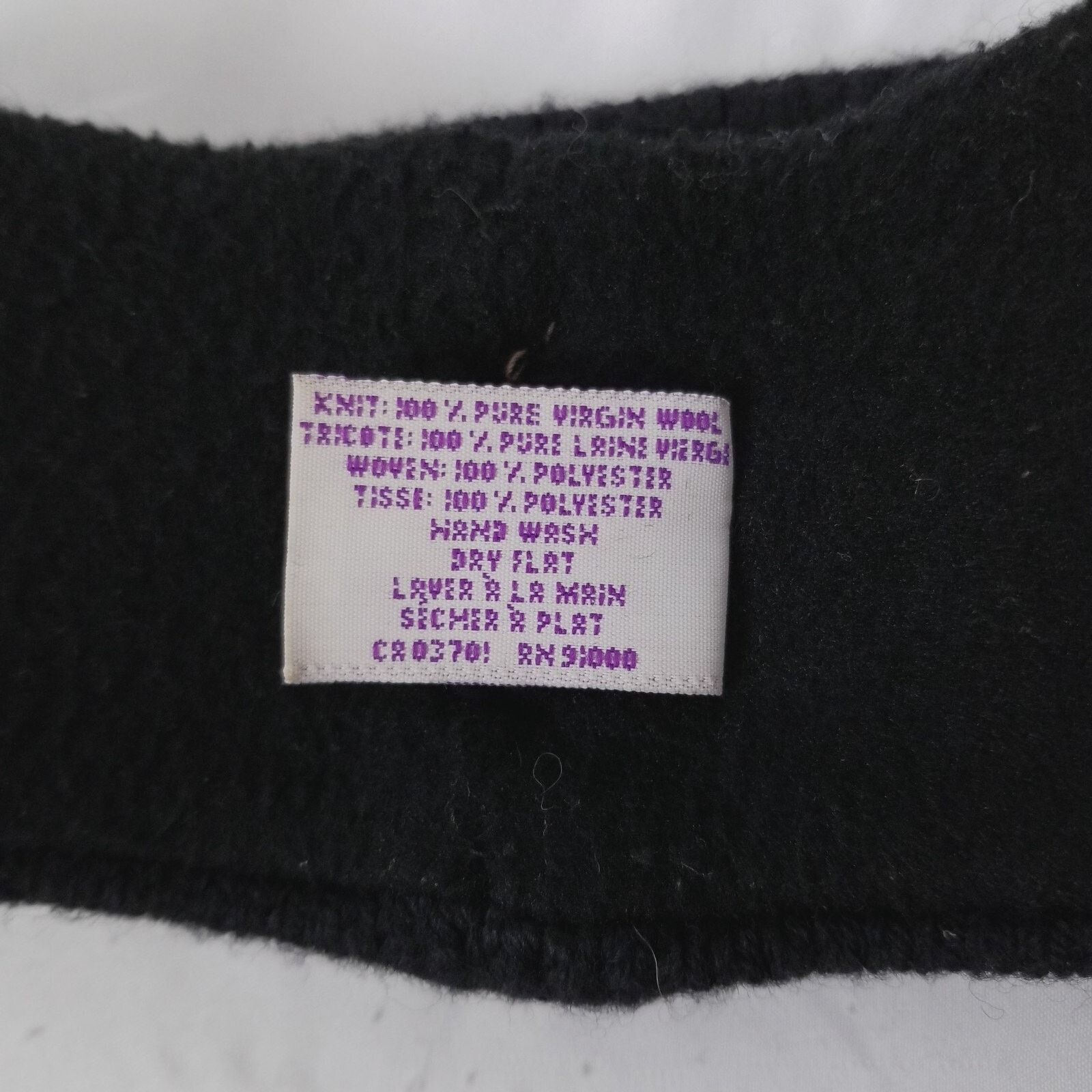 Vintage Vintage Black Comb Wool & Fleece Headband by Merkley Size ONE SIZE - 9 Thumbnail