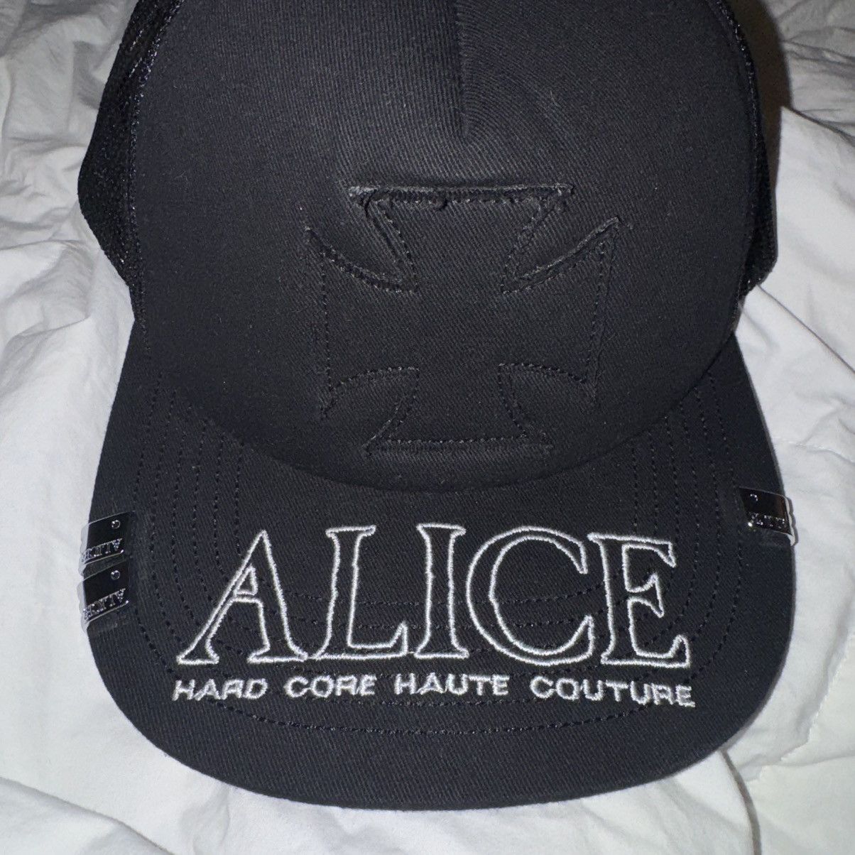 ALICE HARDCORE HAUTE COUTURE キャップ 黒 ALICE HARDCORE HAUTE COUTURE キャップ 黒