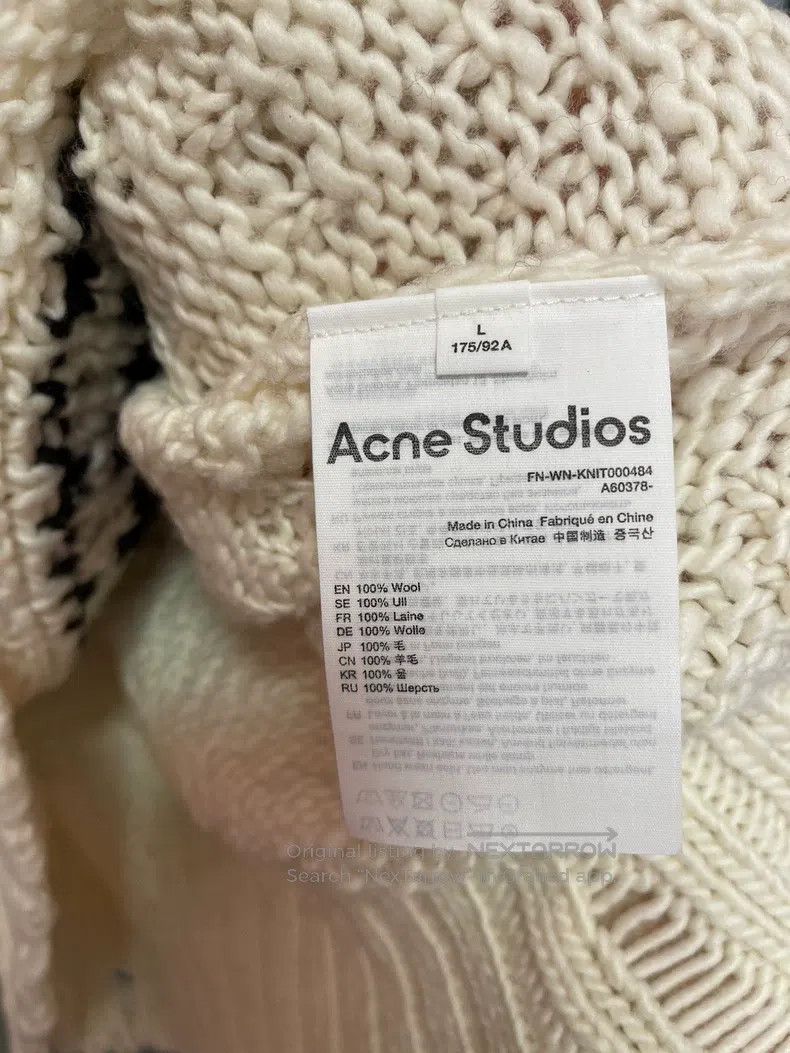 Acne Studios Acne Studios Pattern Printed Round Neck Long Sleeve Sweate Size L / US 10 / IT 46 - 4 Thumbnail