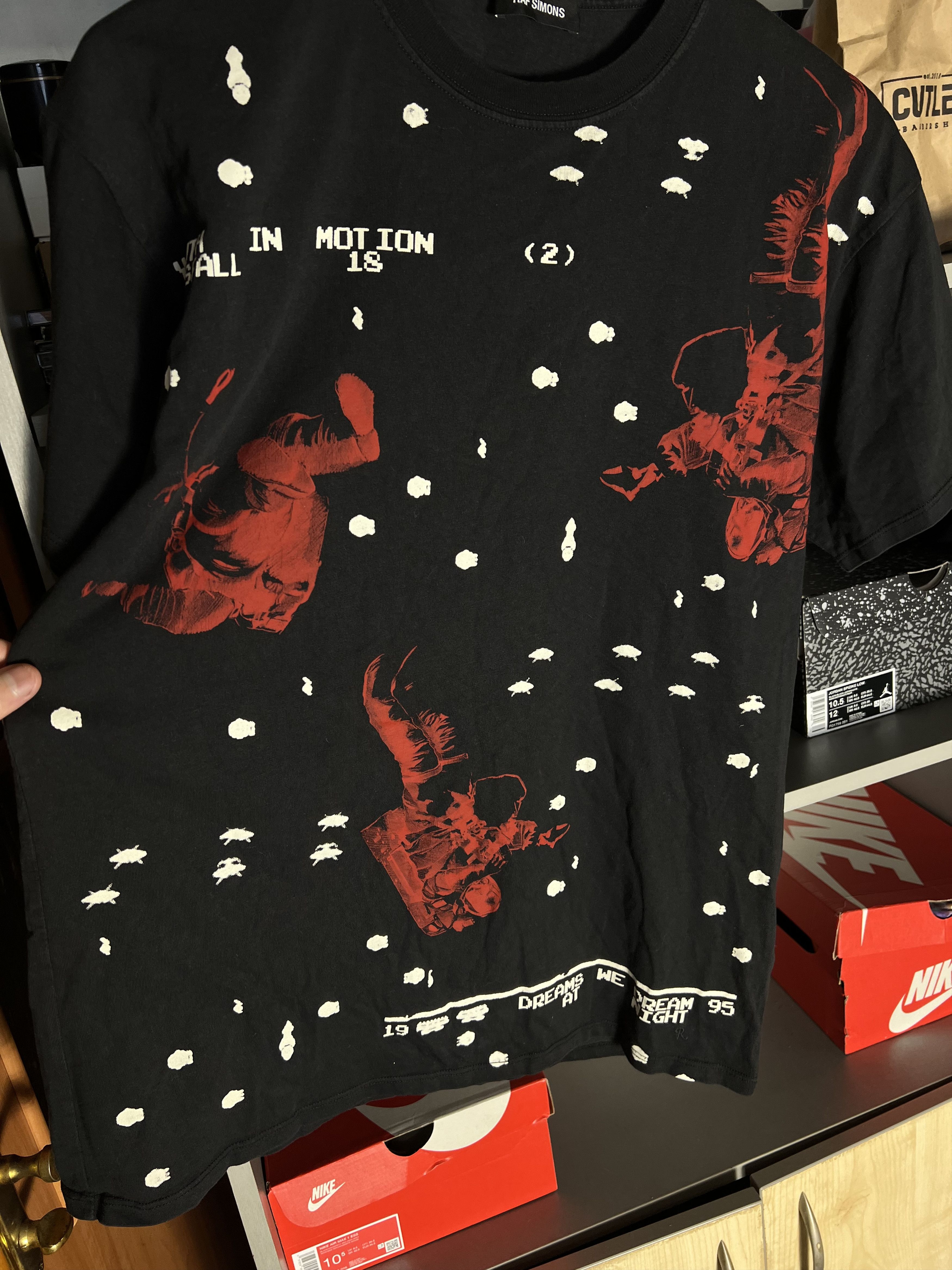 Raf Simons RAF SIMONS Astronaut Printed Designer T-Shirt Size US XS / EU 42 / 0 - 3 Thumbnail