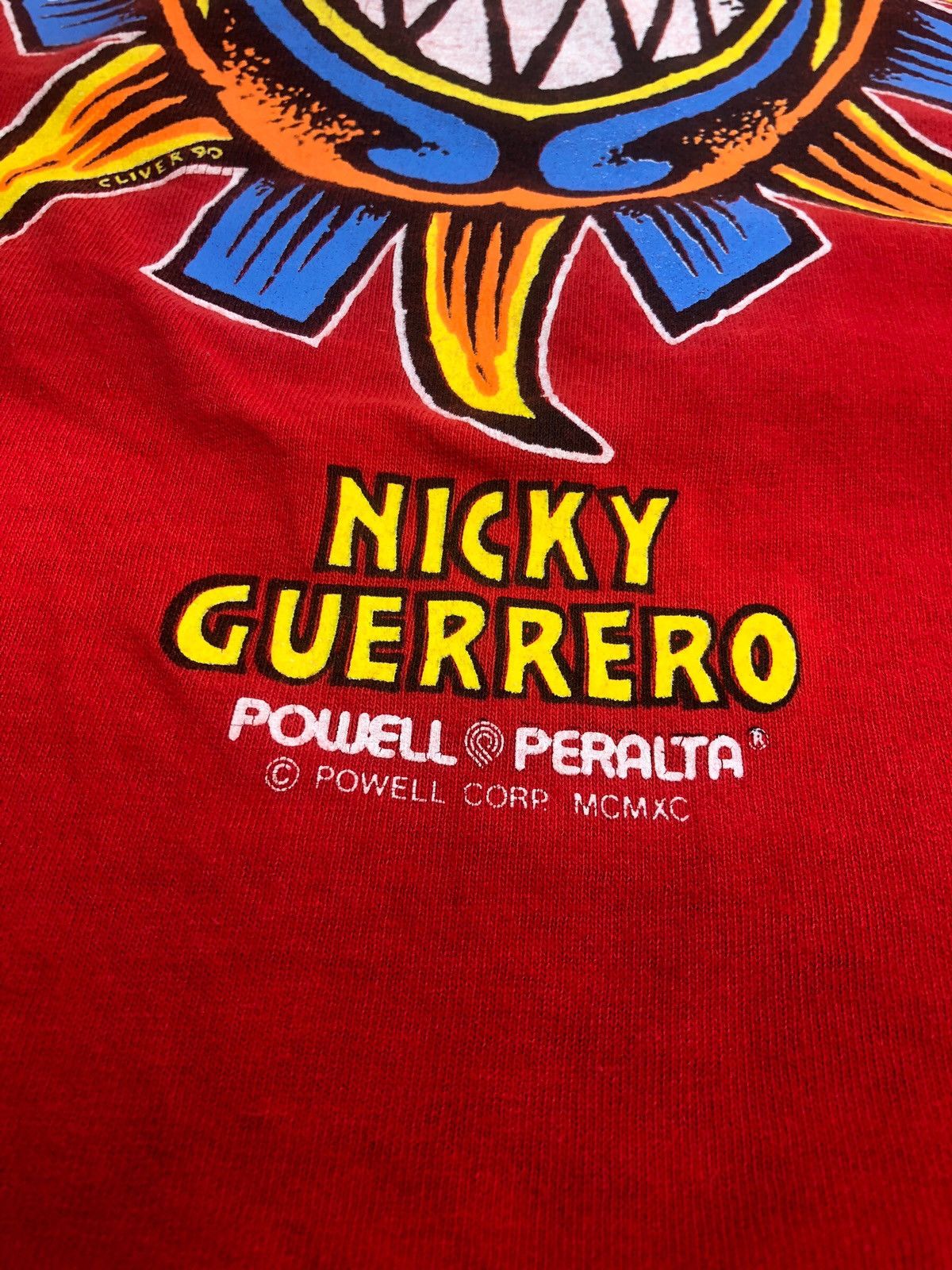 Powell Peralta × Vintage Vtg 90s POWELL PERALTA NICKY GUERRERO Old Skateboards Shirt Size US M / EU 48-50 / 2 - 8 Thumbnail
