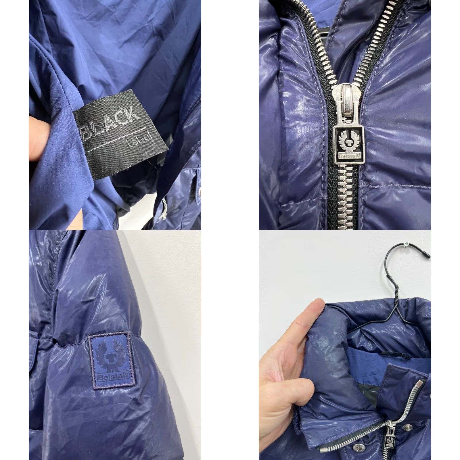 Belstaff Belstaff Jacket Puffer Jacket Ladies Size S Purple Logo Nylon Down 80% Down 20% Feather Wool lining Casual Womens Size S / US 4 / IT 40 - 9 Thumbnail