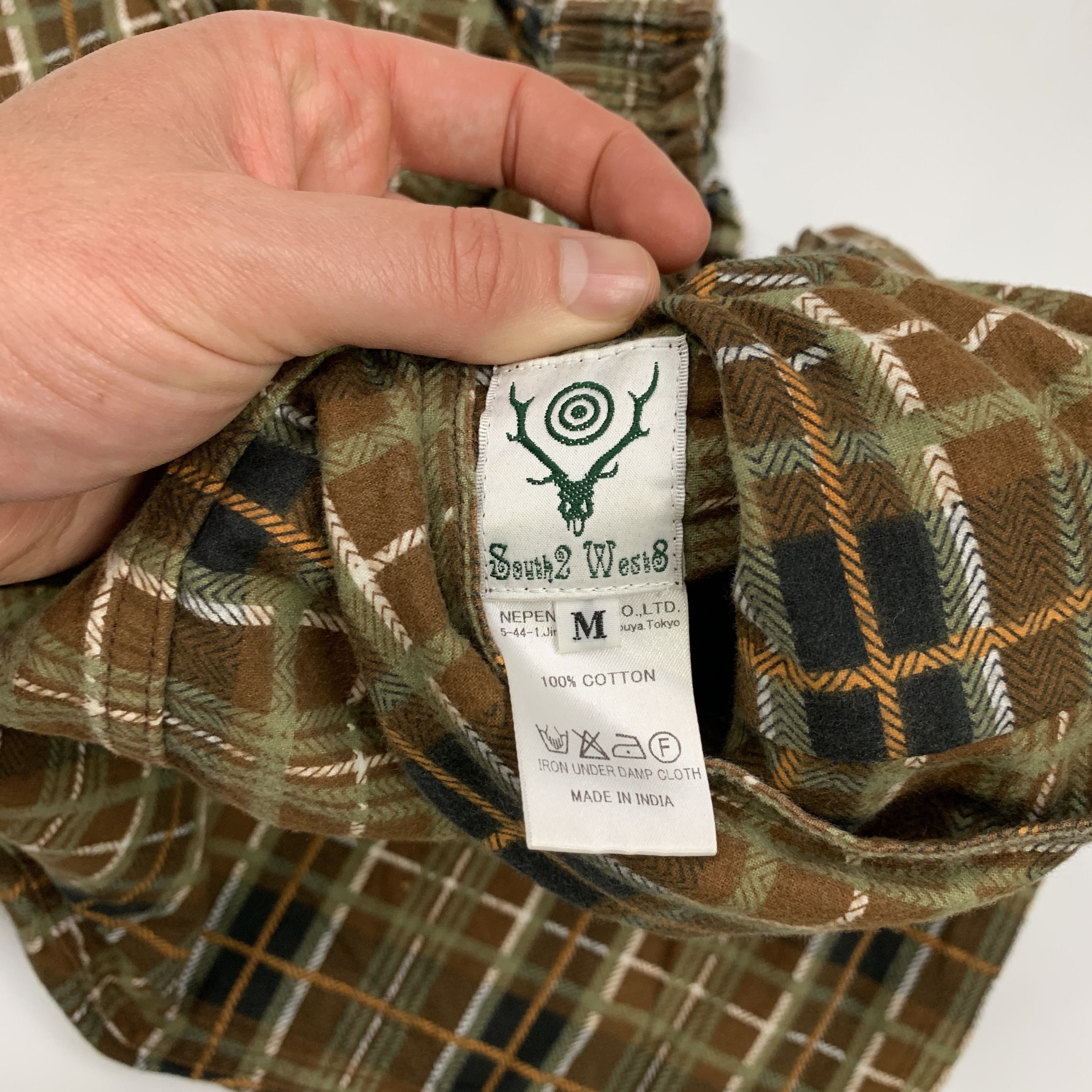 Nepenthes × South2 West8 Plaid Army Shorts Size US 32 / EU 48 - 6 Thumbnail