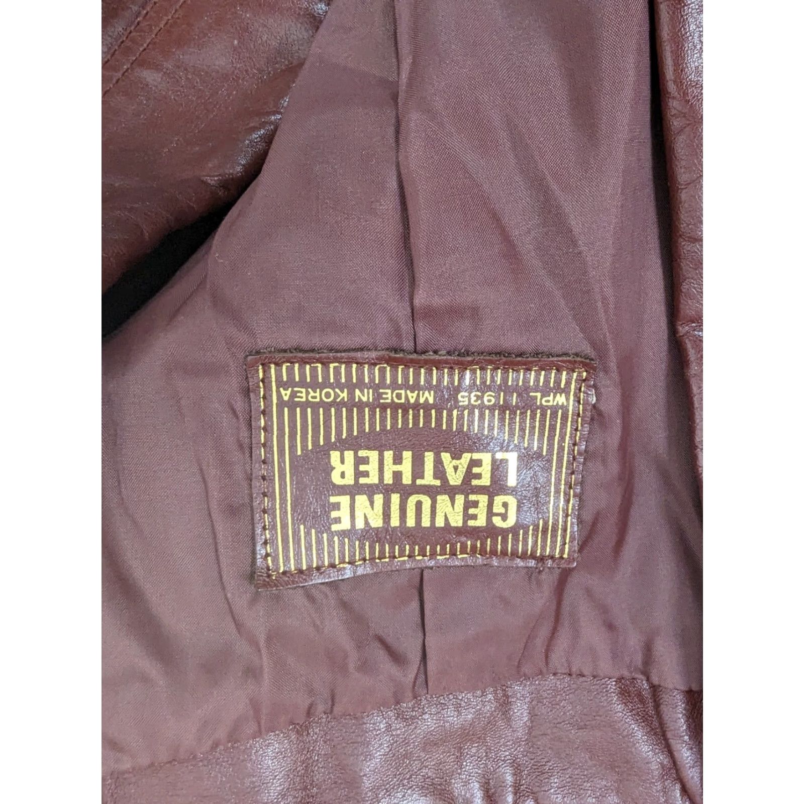 Vintage VINTAGE 70s Leather burgundy red leather blazer Coat Moto Biker Bomber jacket M Mens Size M / US 6-8 / IT 42-44 - 5 Thumbnail