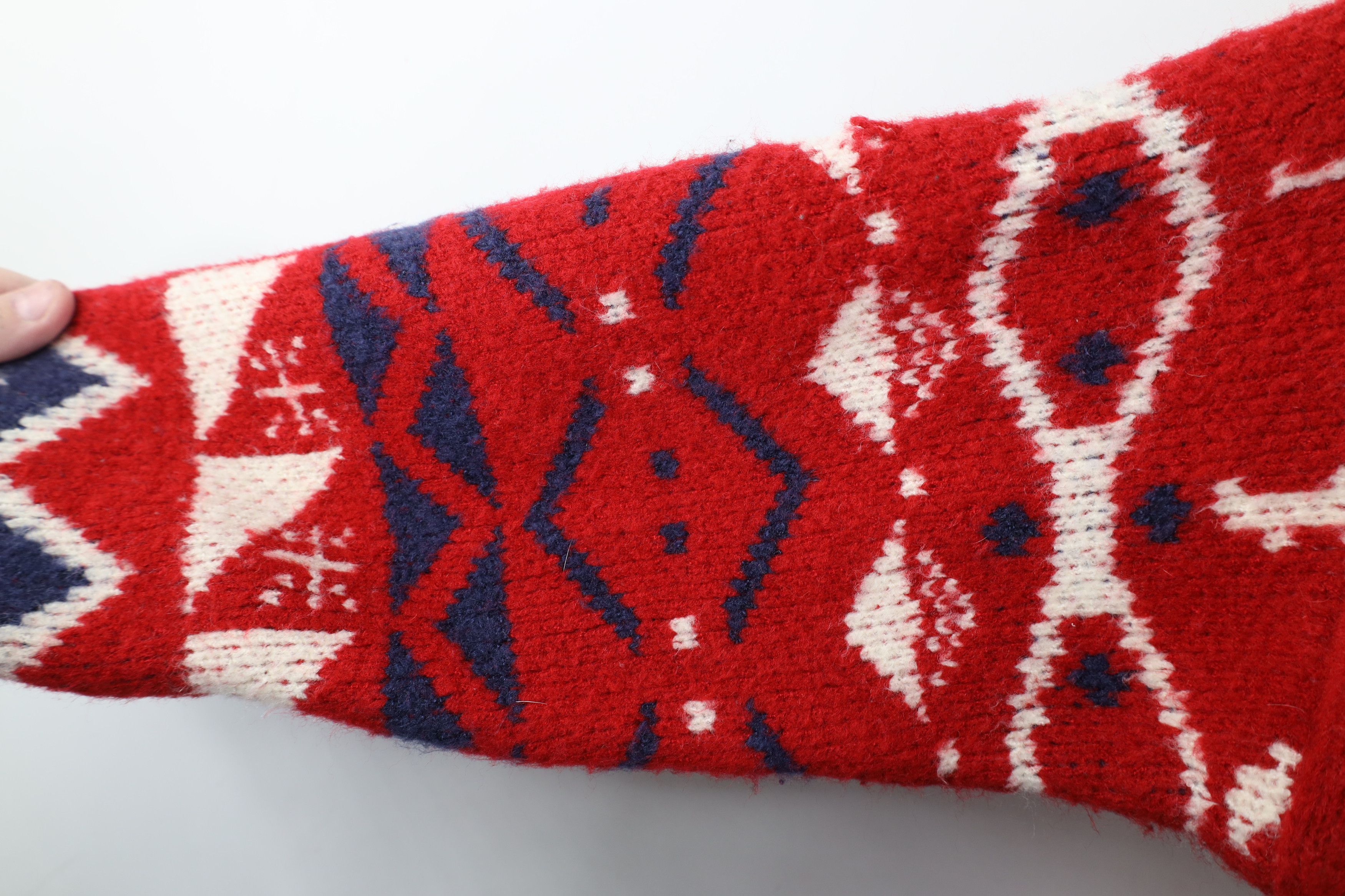 Vintage Vintage 90s Y2K Streetwear Reindeer Cardigan Sweater Size XXL / US 16-18 / IT 52-54 - 7 Thumbnail