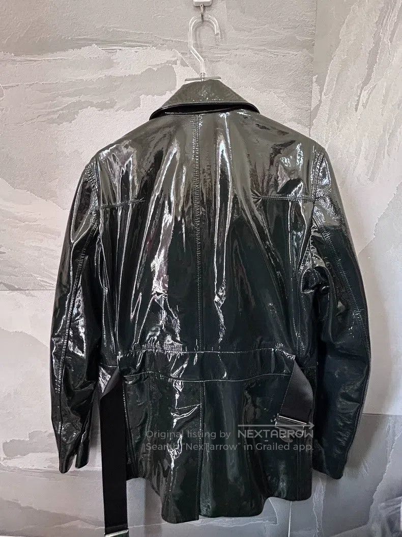 Dior Dior Forest green patent leather belt jacket Size US L / EU 52-54 / 3 - 2 Thumbnail