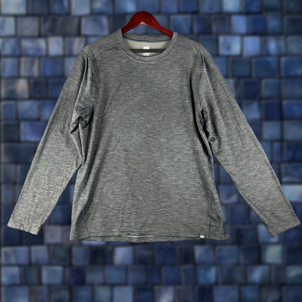Vintage REI Coop Tee Shirt Mens L Gray Long Sleeve Crew Neck Pullover Size US L / EU 52-54 / 3 - 1 Thumbnail