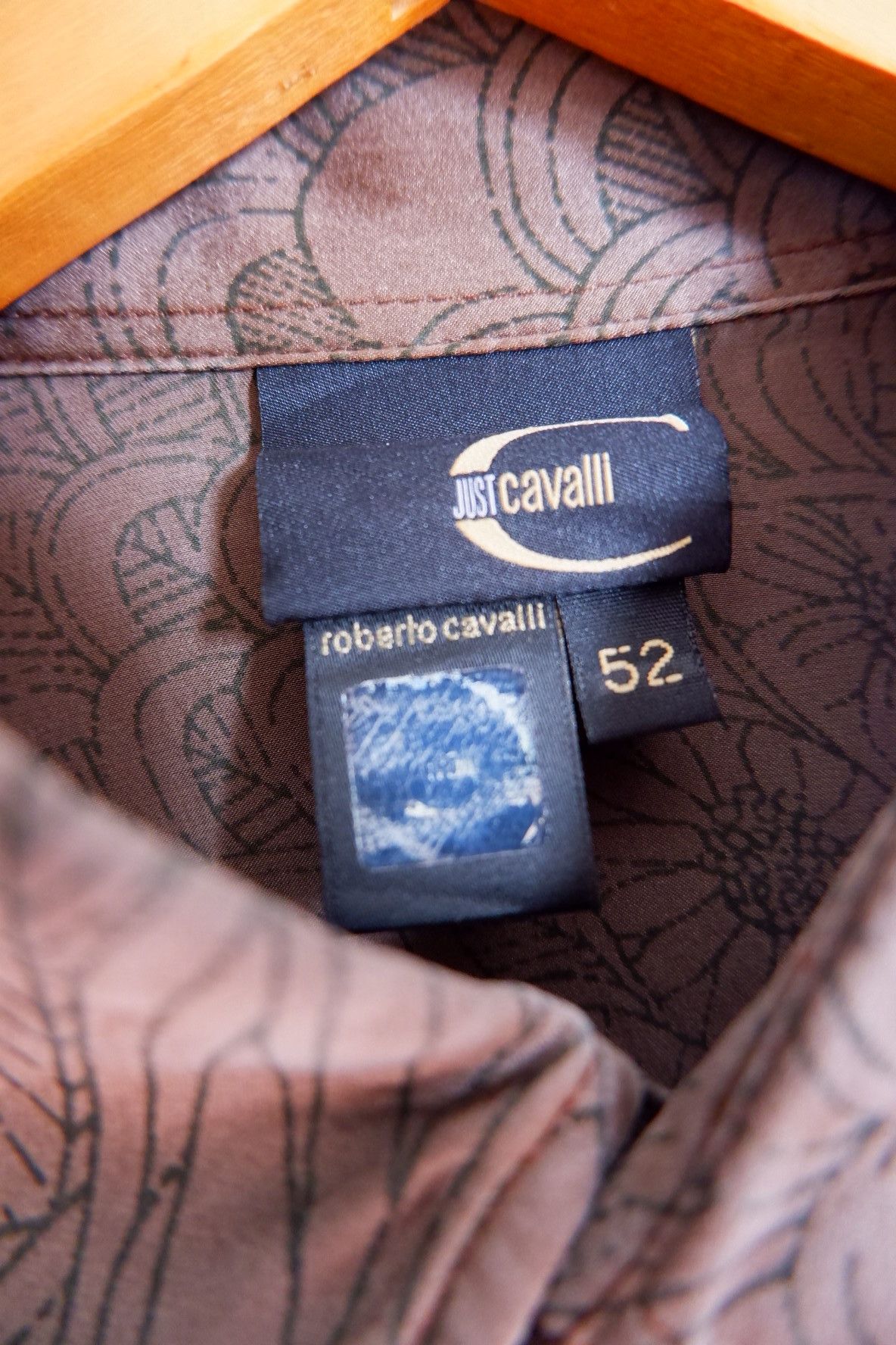 Roberto Cavalli Vintage 2000s Just Cavalli Silk Printed Shirts Size US L / EU 52-54 / 3 - 7 Thumbnail