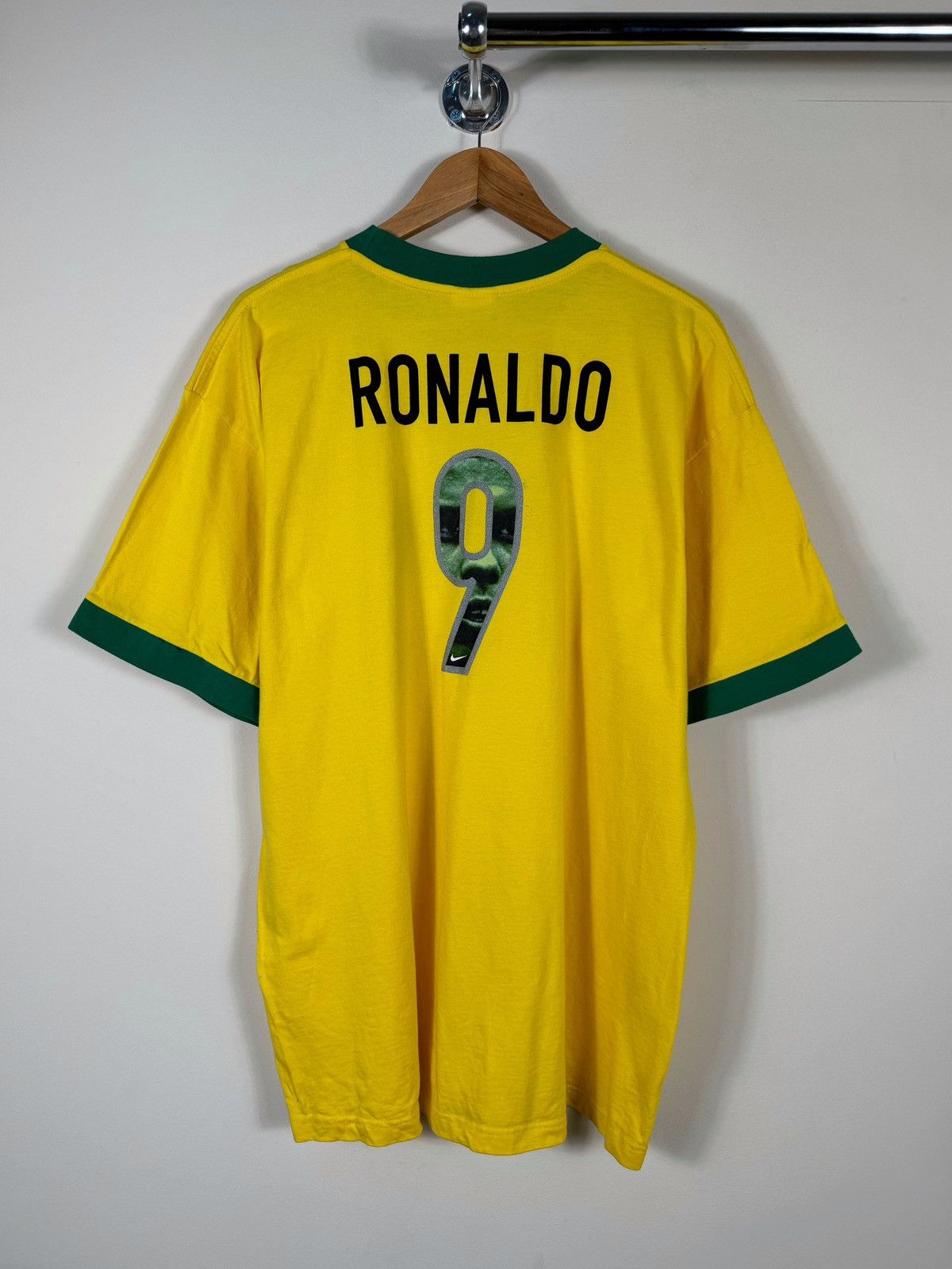 Nike × Vintage Nike 90ʼs Ronaldo #9 vintage t shirt Size US XL / EU 56 / 4 - 1 Thumbnail
