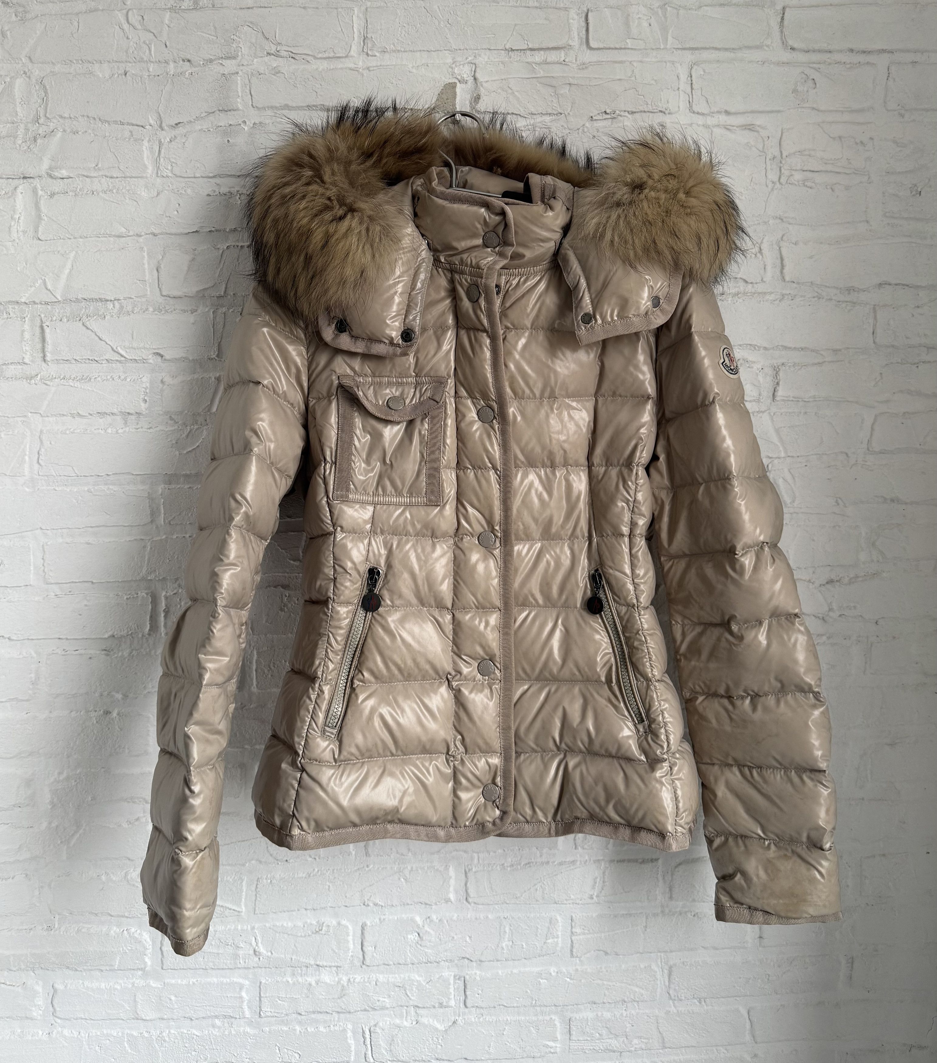 Moncler Moncler Armoise Giubbotto Beige Fur Hood Down Puffer Jacket Size S / US 4 / IT 40 - 18 Thumbnail