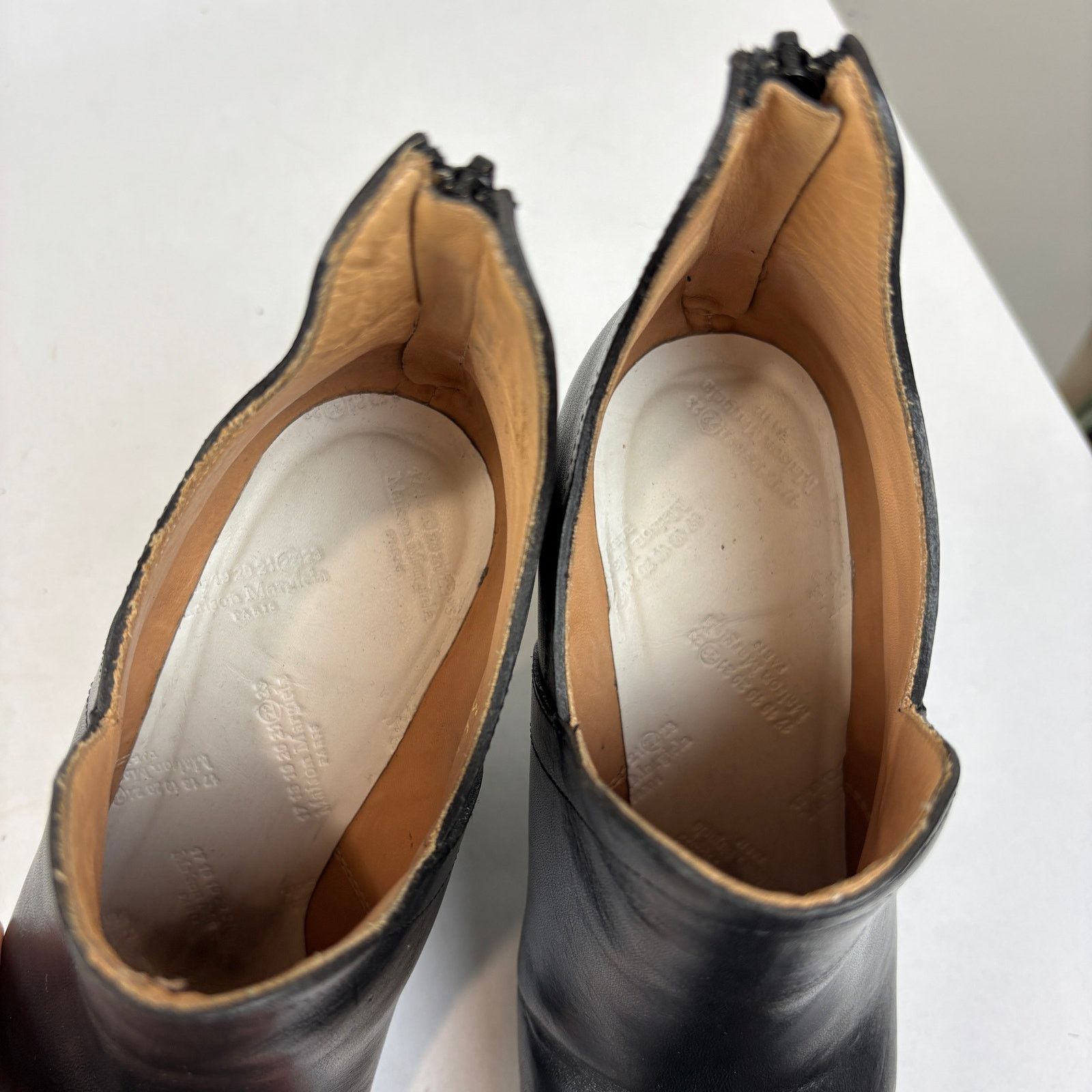 Maison Margiela Maison Margiela MM22 Leather Pointed Toe Wedge Booties 36.5 Size US 6.5 / IT 36.5 - 10 Thumbnail