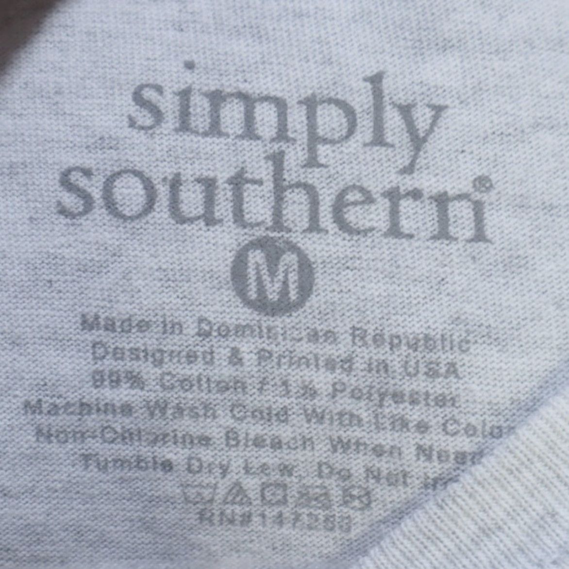 Vintage Simply Southern Kentucky Heather Gray Women's M Shirt Size M / US 6-8 / IT 42-44 - 5 Thumbnail