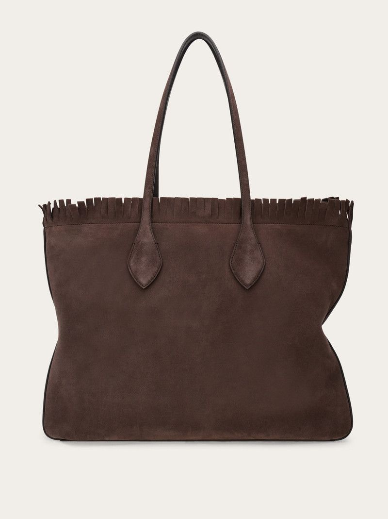 Salvatore Ferragamo o1s1rm0526 Size : OS / Leather Tote Bag in Brown Size ONE SIZE - 2 Thumbnail