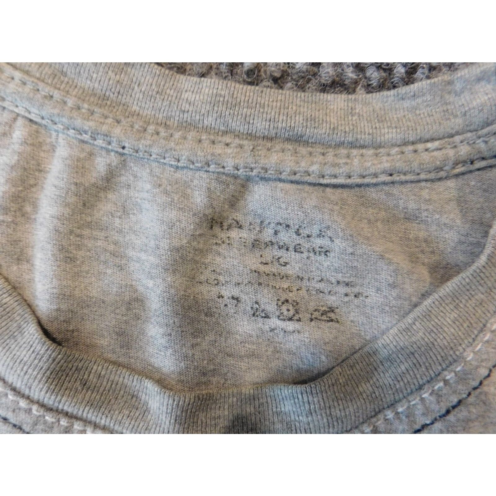 Nautica Nautica Mens T-Shirt Shirt L Gray Logo Classic Crew Neck Short Sleeve All Seasons Size US L / EU 52-54 / 3 - 5 Thumbnail