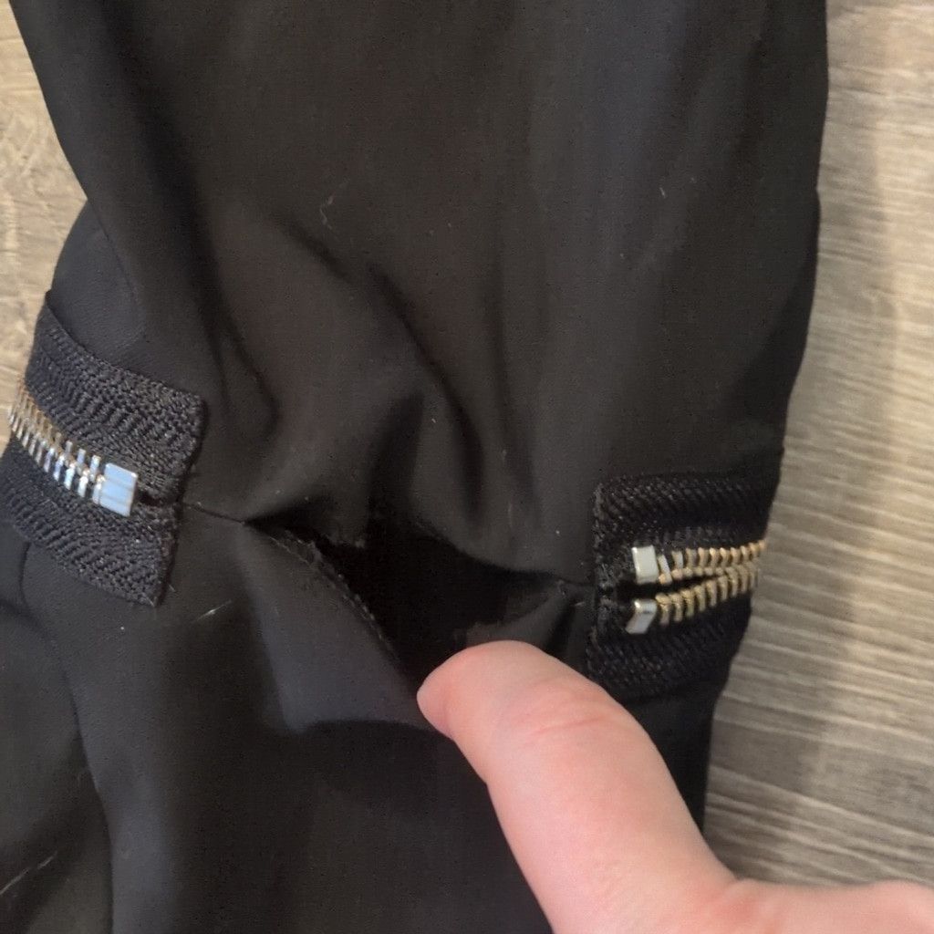 Adidas SLVR x Adidas black pants with zippers size small Size US 26 / EU 42 - 8 Thumbnail