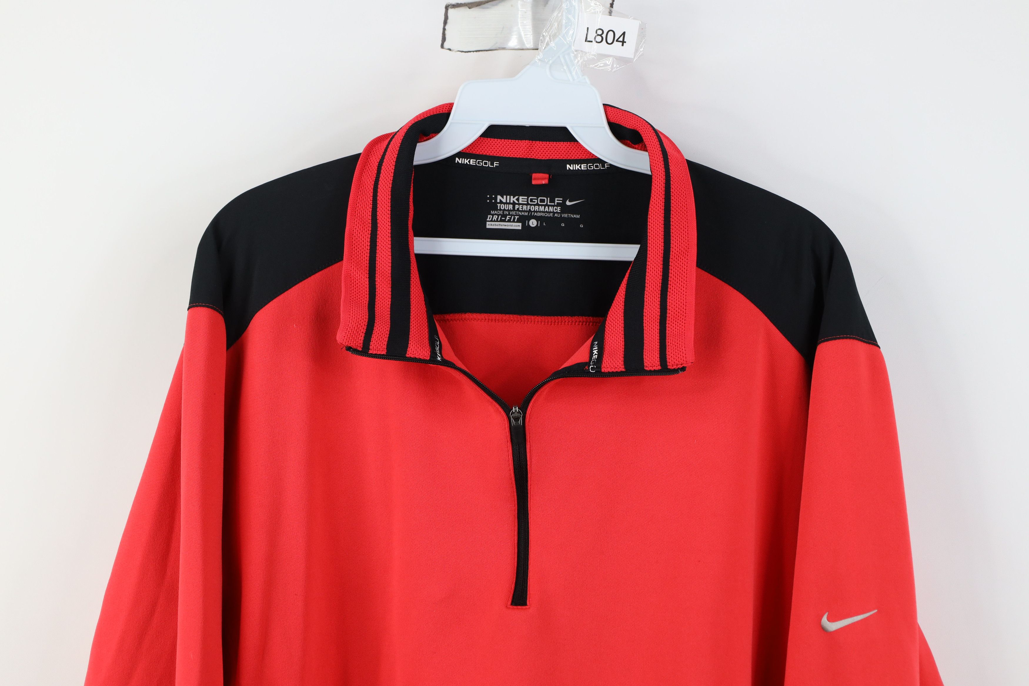 Nike Nike Golf Scott Mini Swoosh 1/4 Half Zip Pullover Jacket Top Size US L / EU 52-54 / 3 - 2 Thumbnail