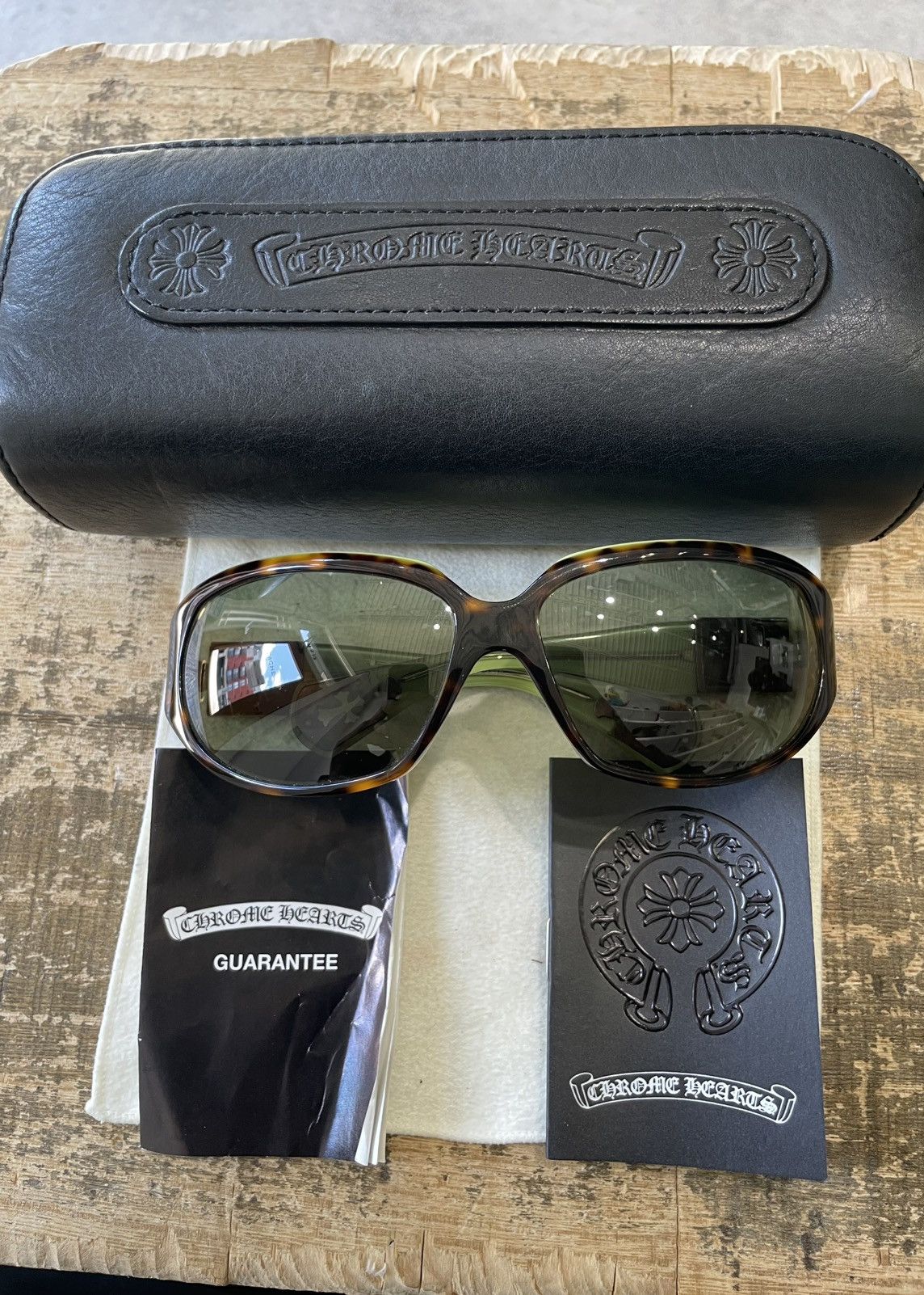 Chrome Hearts Chrome Hearts CREAM Sunglasses Vintage Size ONE SIZE - 7 Thumbnail