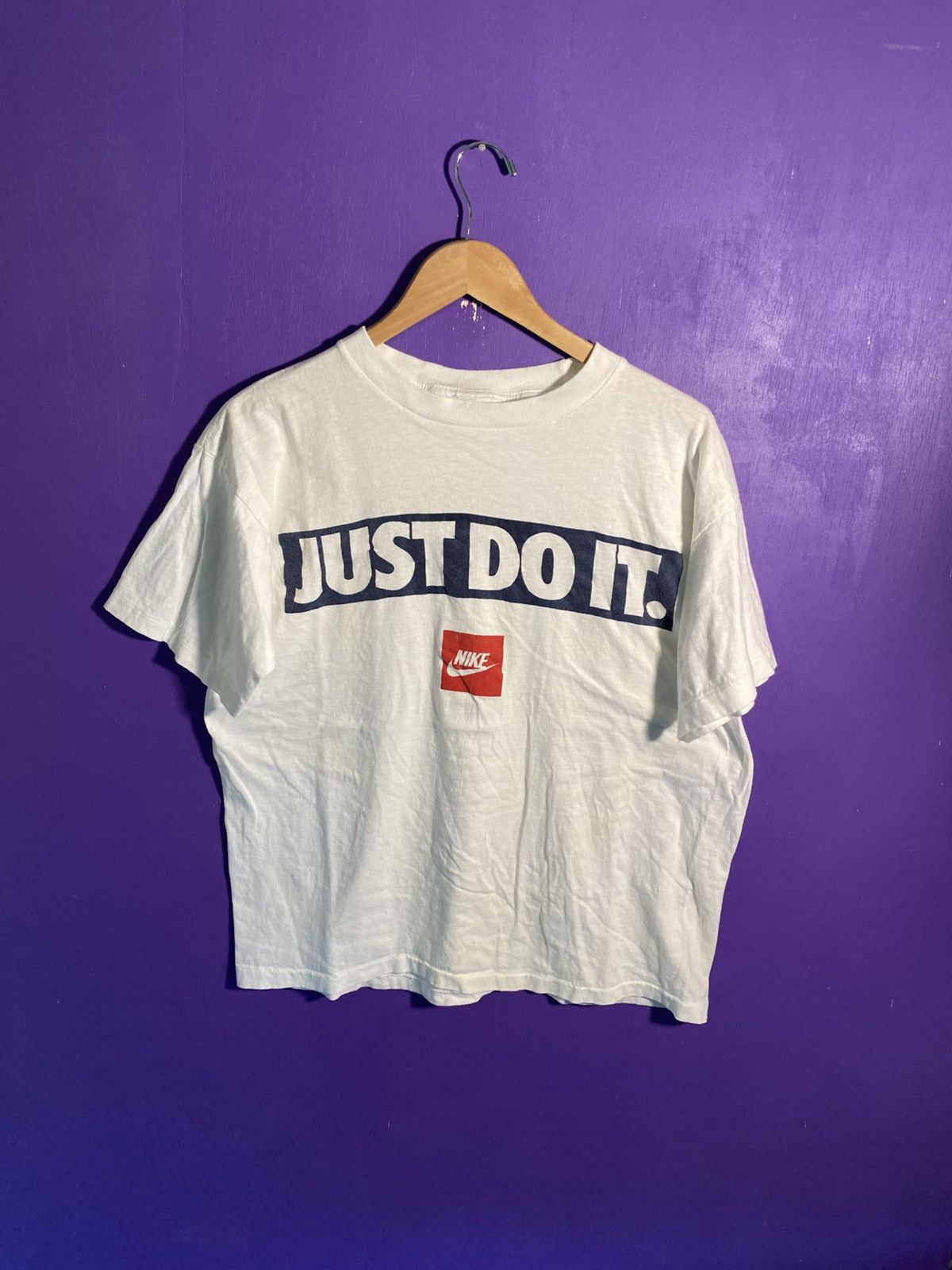 Nike Vintage 90s Nike just do it logo t-shirt Size US L / EU 52-54 / 3 - 1 Thumbnail
