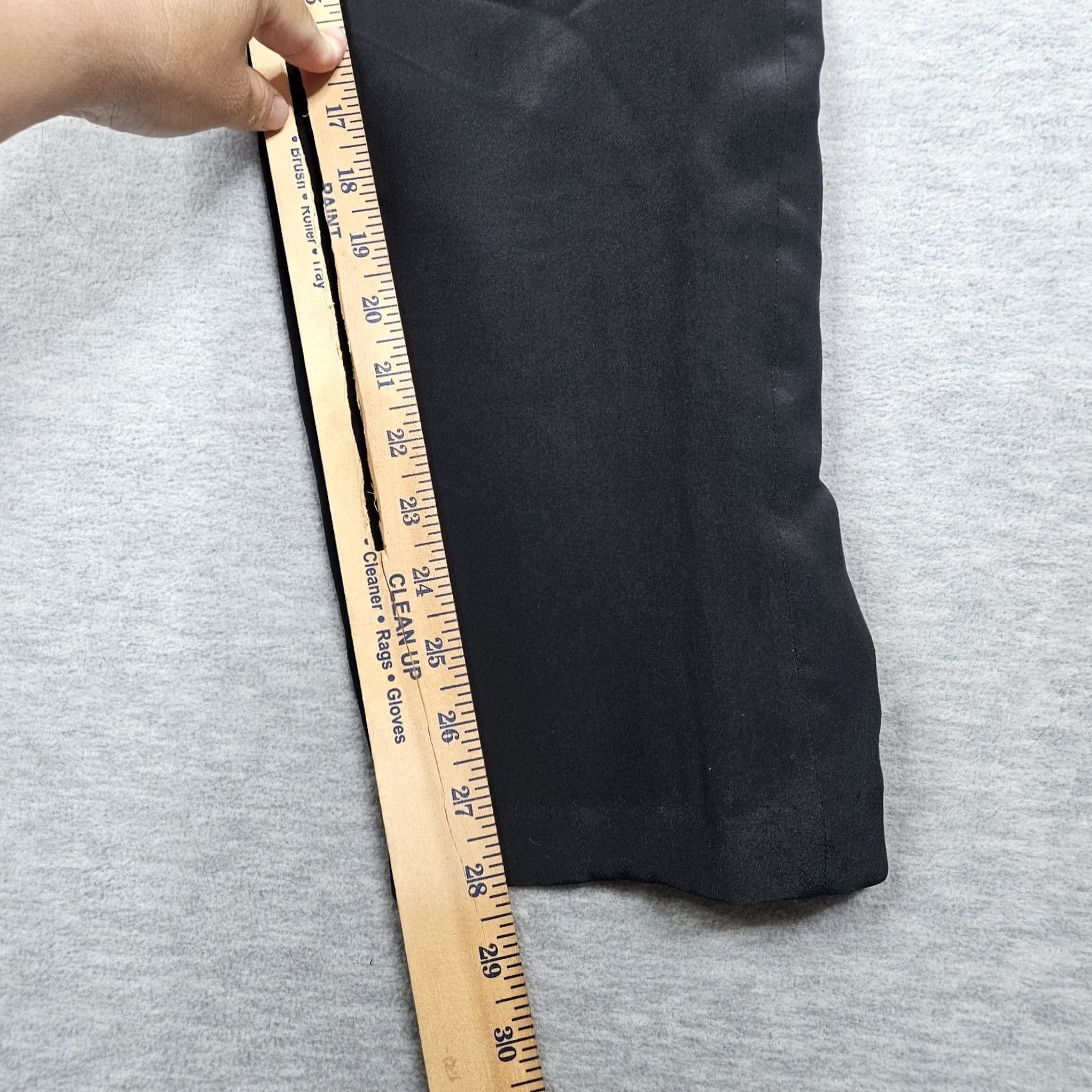 Vintage GANTOS Black 100% Silk Side Zipper Lining Pants Women's Size 8P Petite Size 30" / US 8 / IT 44 - 8 Thumbnail