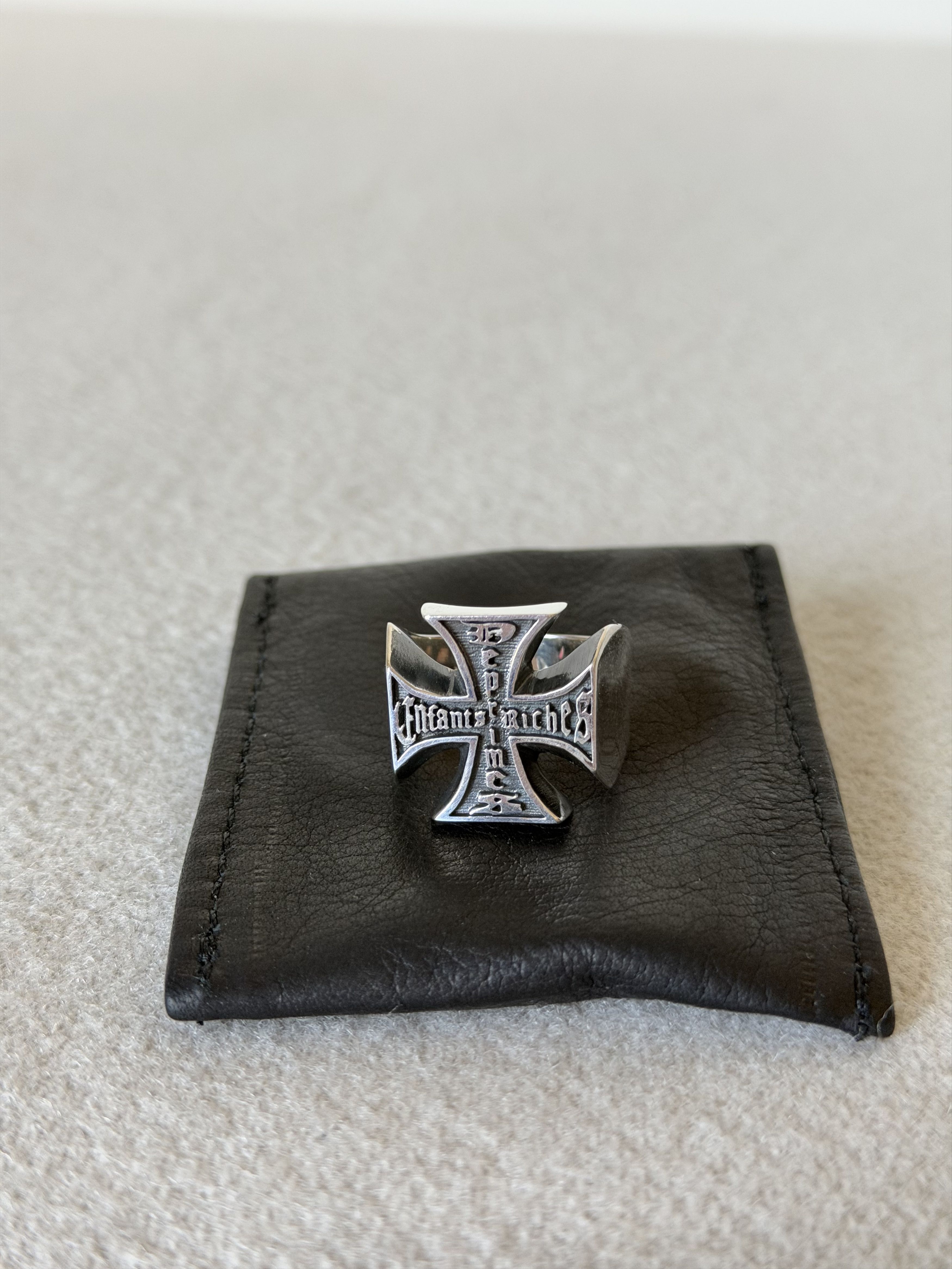 Enfants Riches Deprimes Enfants Riches Deprimes Cross Ring in Silver Size ONE SIZE - 2 Thumbnail