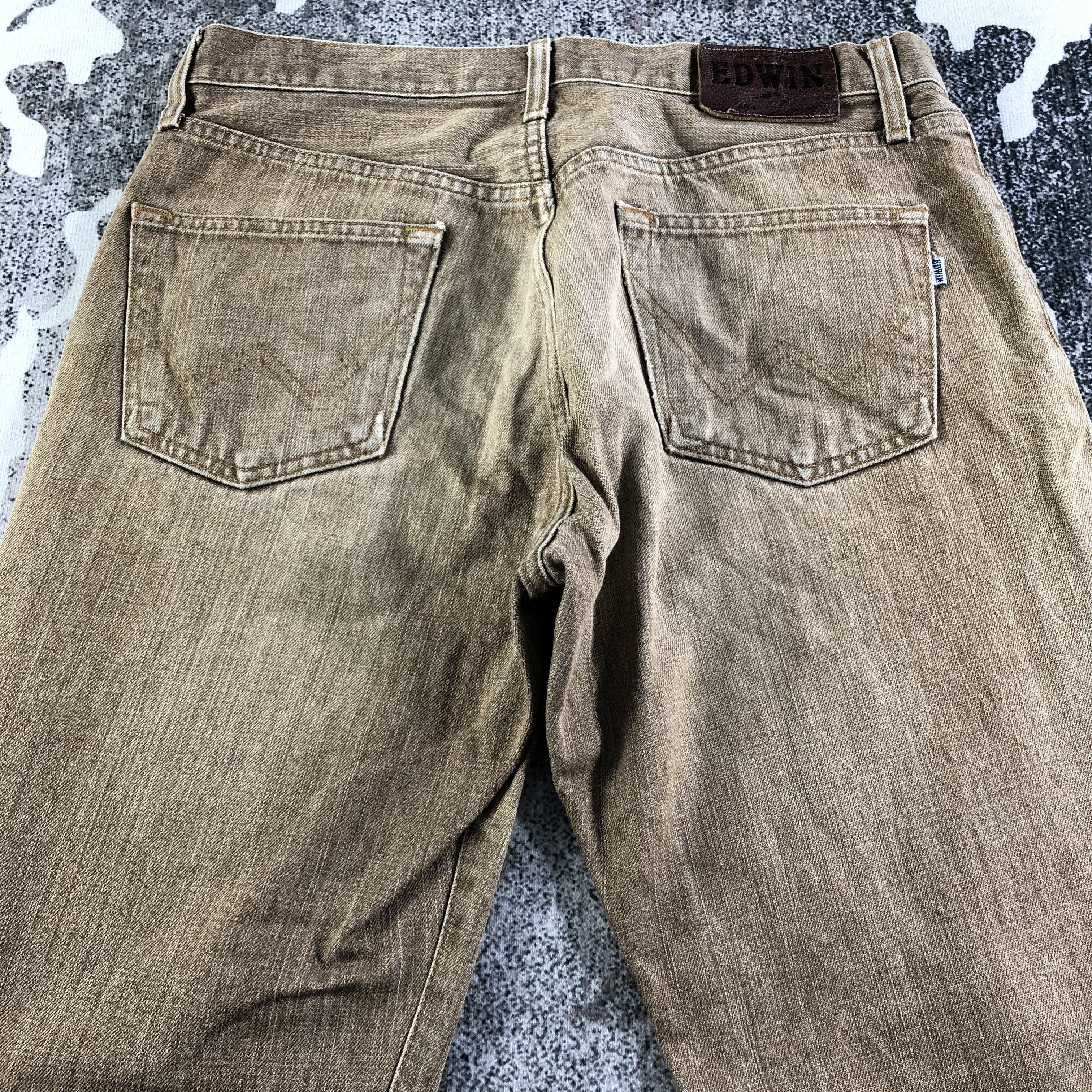 Edwin Vintage Edwin Jeans Faded Brown Denim KJ2456 Size US 32 / EU 48 - 4 Thumbnail