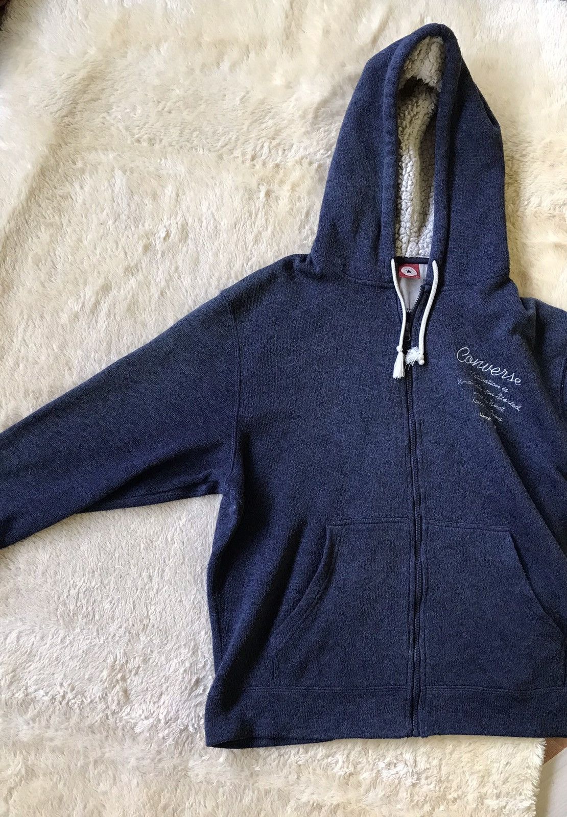 Converse × Vintage Vintage Converse Zipper Hoodie Since 1908 Size US XL / EU 56 / 4 - 3 Thumbnail