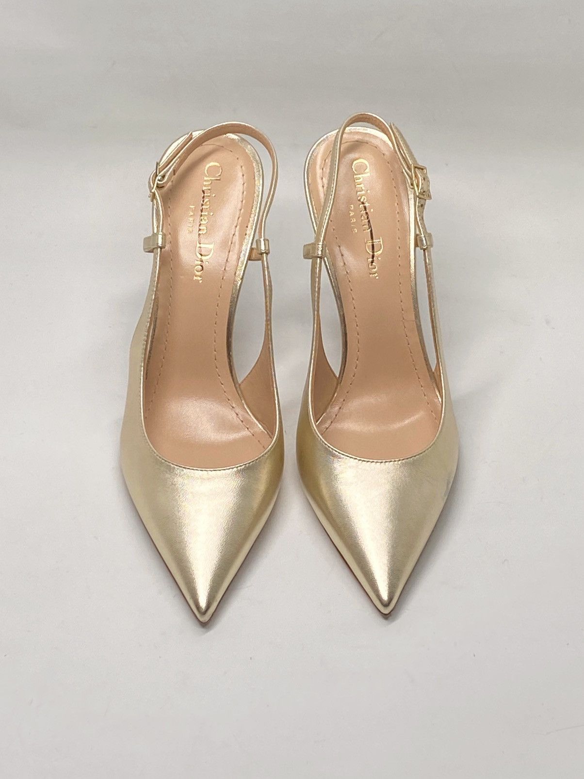 Dior Dior Tribales Metallic Leather Slingback Pump size 37 Size US 7 / IT 37 - 4 Thumbnail