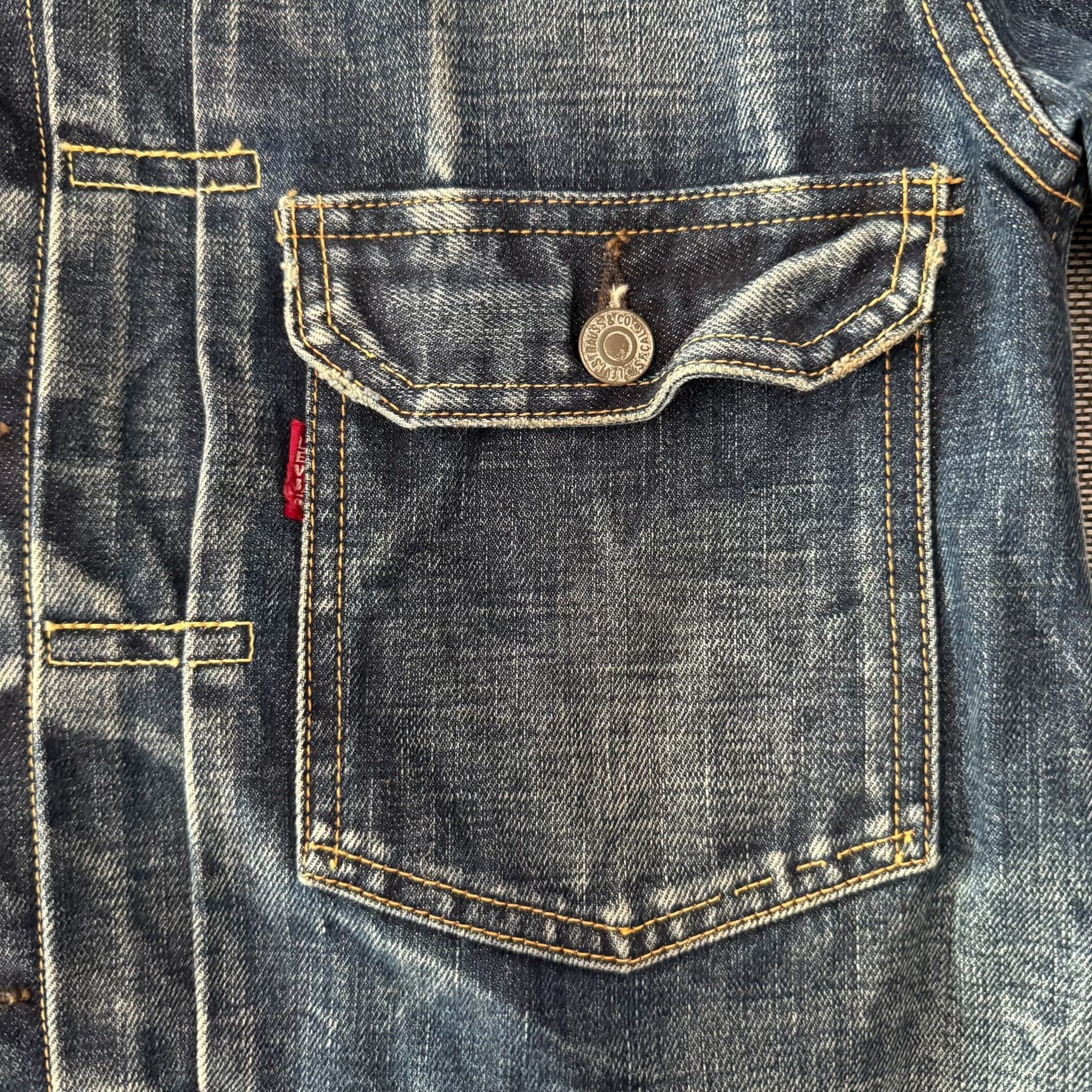 Levi's Vintage Clothing Levi's LVC507xx J22 Washed Denim Jacket Size US XXS / EU 40 - 4 Thumbnail