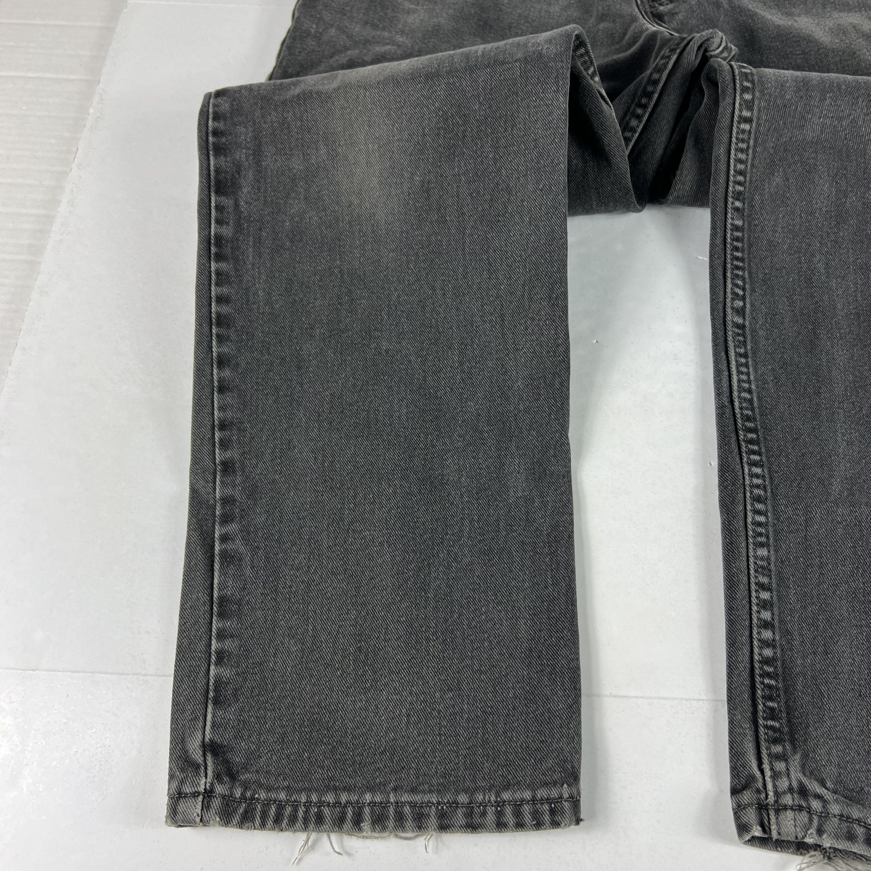 Levi's Y2K Levi's Jeans 550 Relaxed Black Faded Cotton Denim USA Size US 34 / EU 50 - 8 Thumbnail