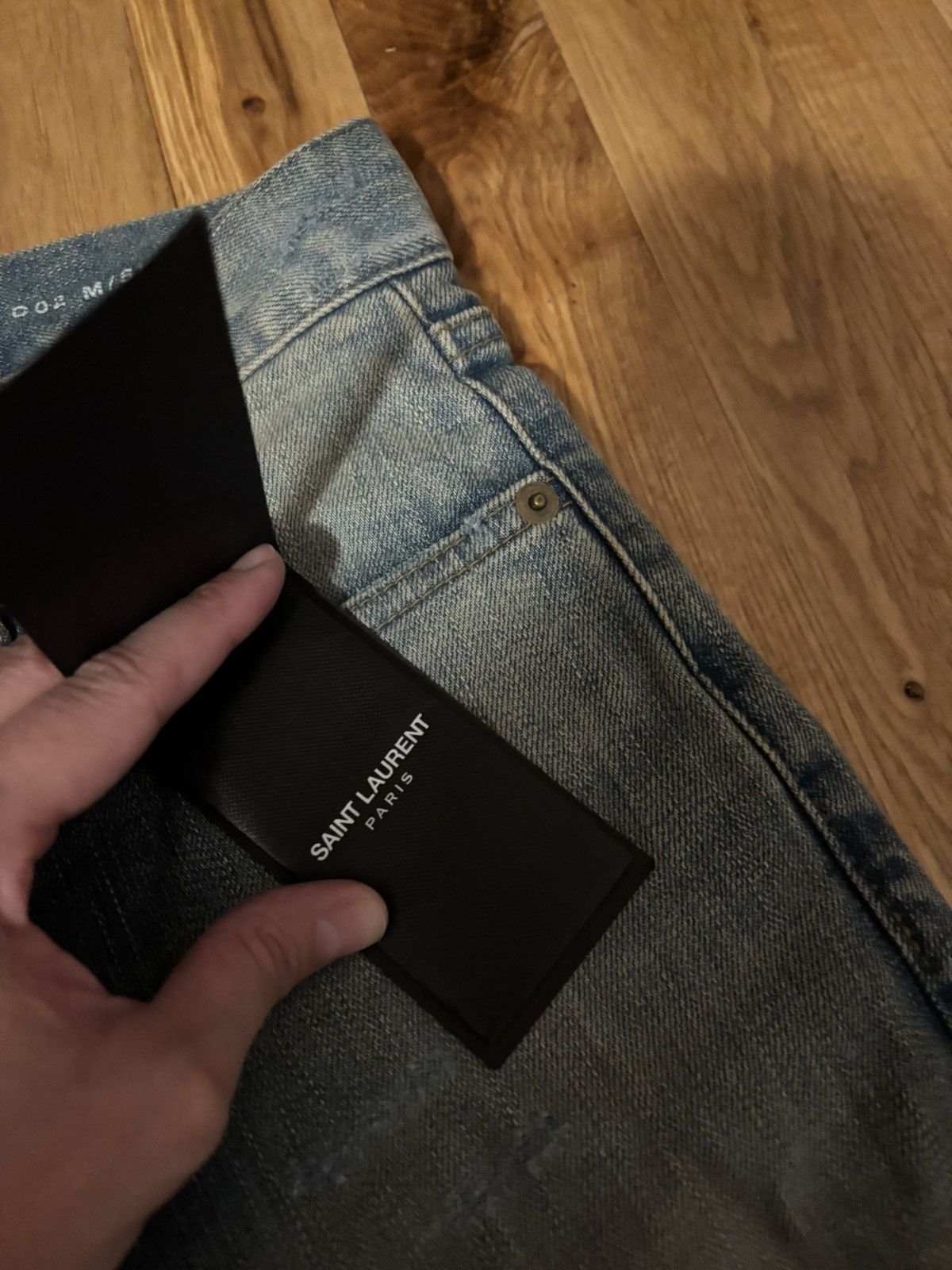 Saint Laurent Paris SLP Super Destroyed Jeans Hedi Era Rare Size US 30 / EU 46 - 6 Thumbnail