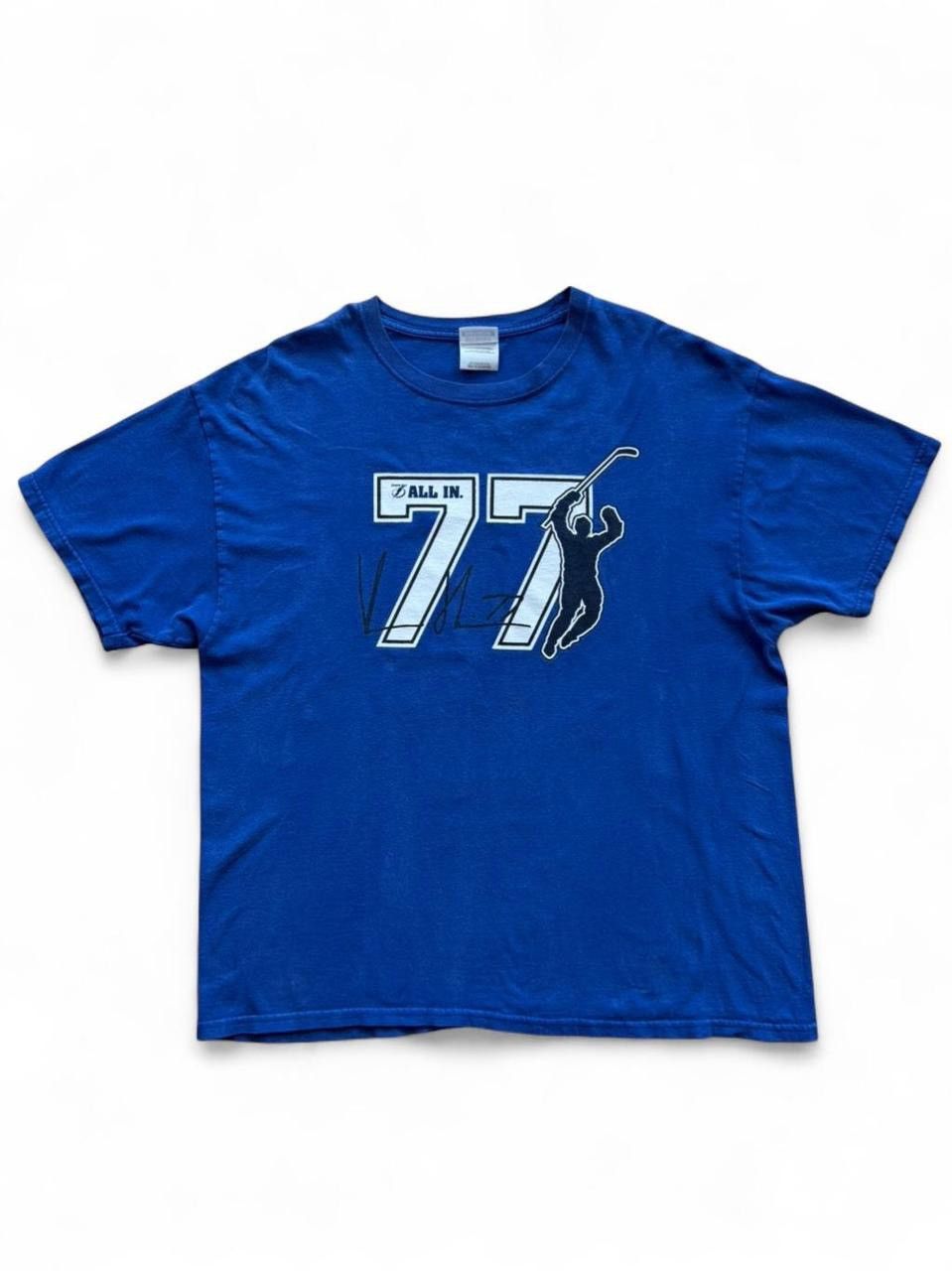 NHL Vintage Tampa Bay Lightning Victor Hedman #77 Signature Tee Size US XL / EU 56 / 4 - 2 Thumbnail