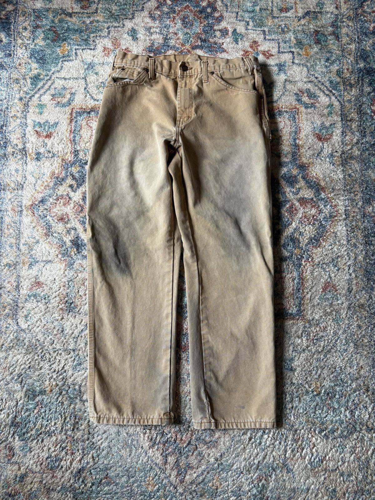 Dickies Dickies Distressed Carpenter Workwear Pants Size 32 Size US 32 / EU 48 - 2 Thumbnail