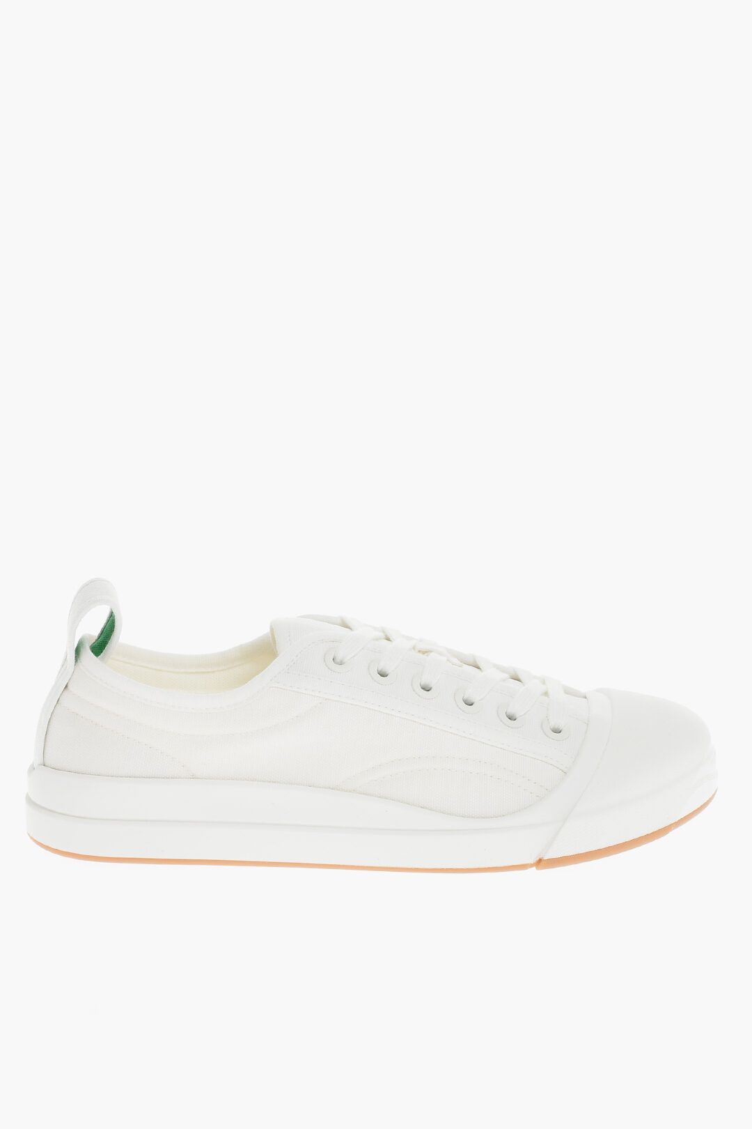image of Bottega Veneta Og1Mm0424 Canvas Vulcan Sneakers In White, Men's (Size 7)