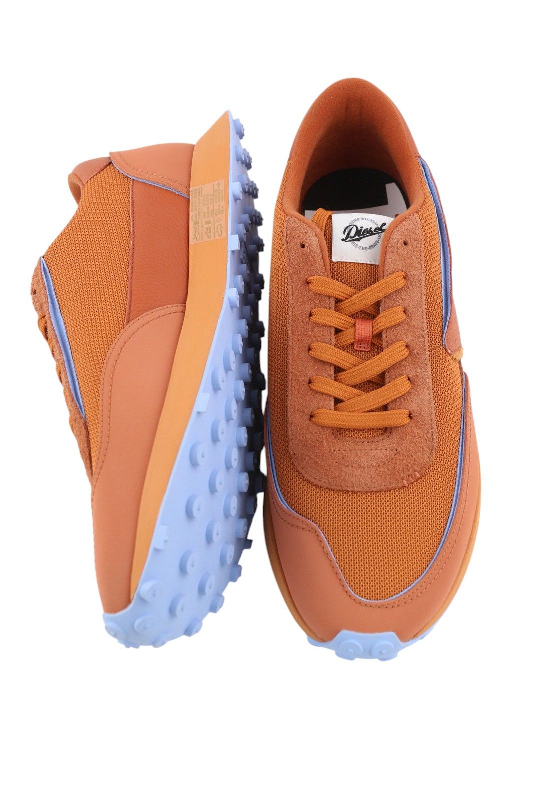 Diesel S-RACER LC EU45 Brown Leather Low Top Logo 41137 Size US 12 / EU 45 - 7 Thumbnail