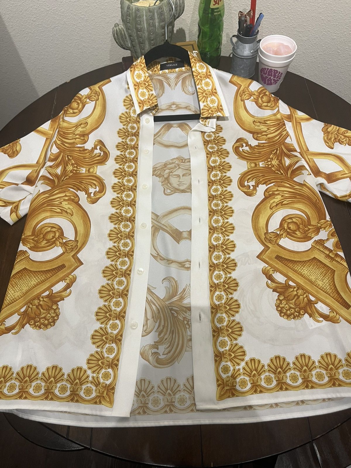 Versace VERSACE BUTTON UP SHIRT Size US S / EU 44-46 / 1 - 1 Thumbnail