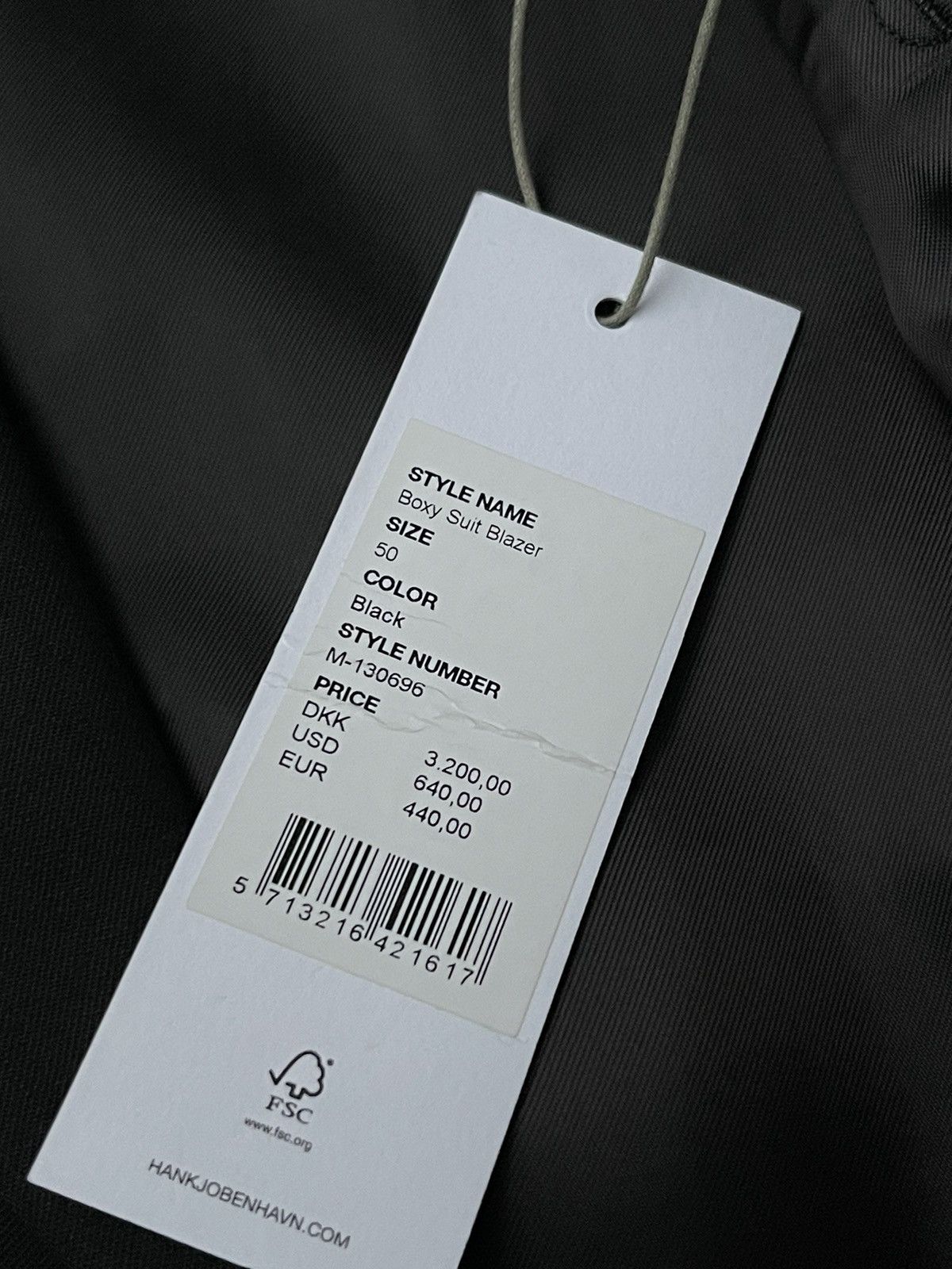 Han Kjobenhavn !DS! AW22 Han Kjobenhavn Boxy Suit Black Blazer Size 40R - 24 Thumbnail