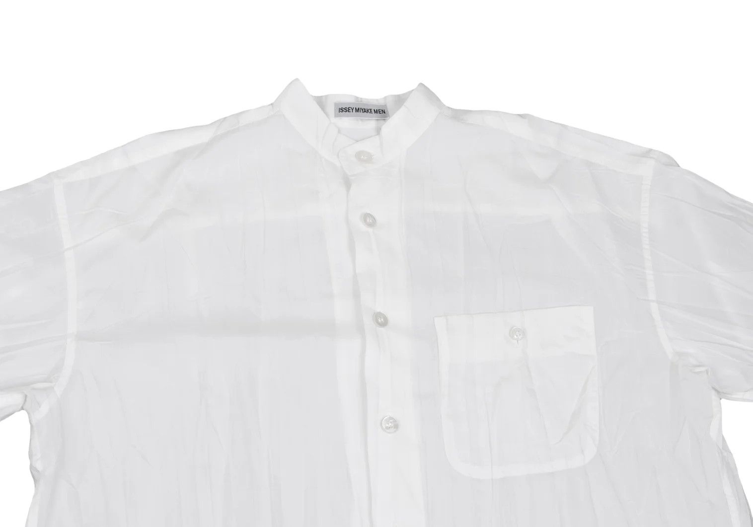 Issey Miyake Mao Collar Shirt in White, Size S Size US S / EU 44-46 / 1 - 2 Thumbnail