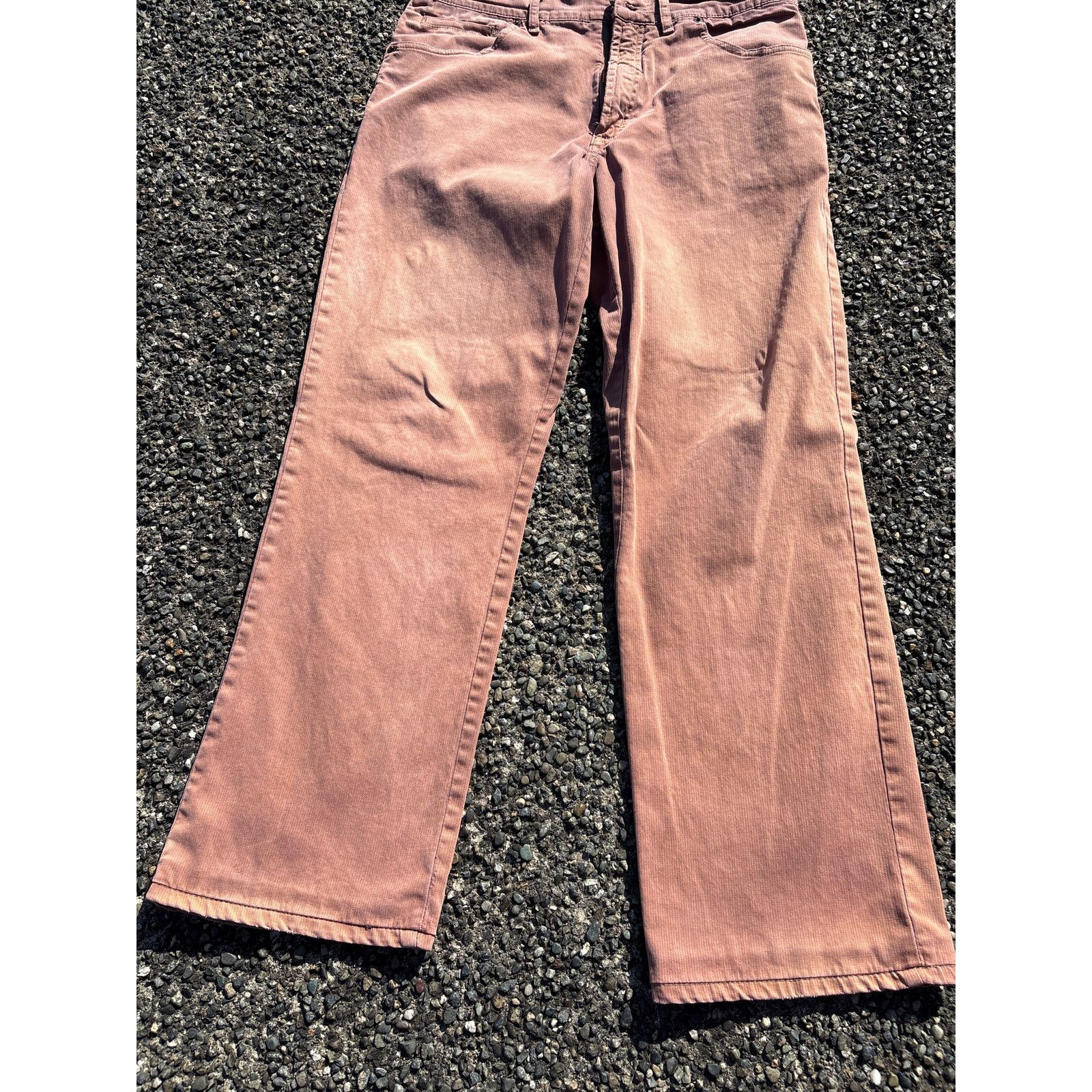 Yves Saint Laurent Vtg YSL Yves Saint Laurent Salmon pink faded pants 30x30 Size US 30 / EU 46 - 6 Thumbnail