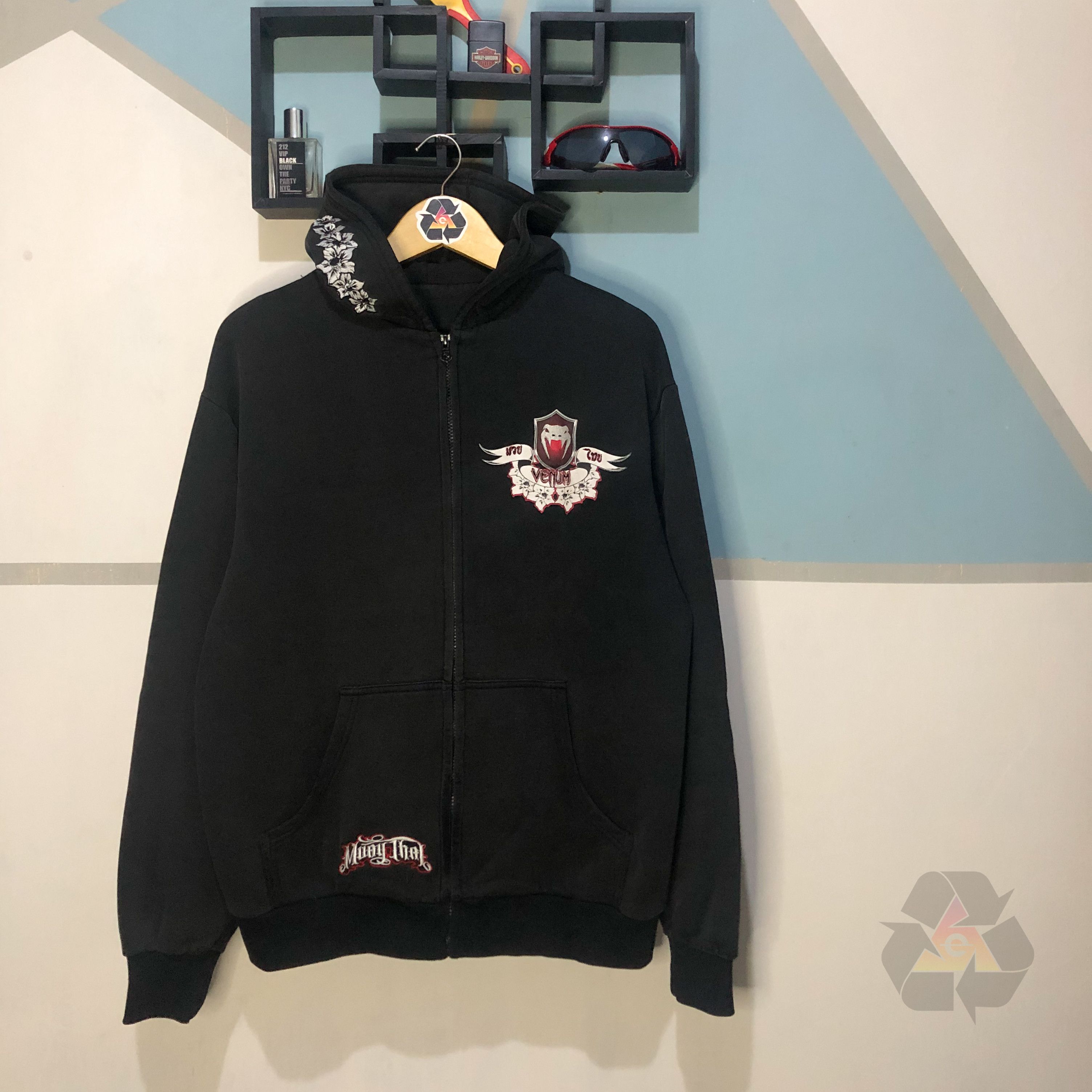 UFC × Vintage Venum Zip-Up Muay Thai Embroidered Y2K Size US L / EU 52-54 / 3 - 2 Thumbnail