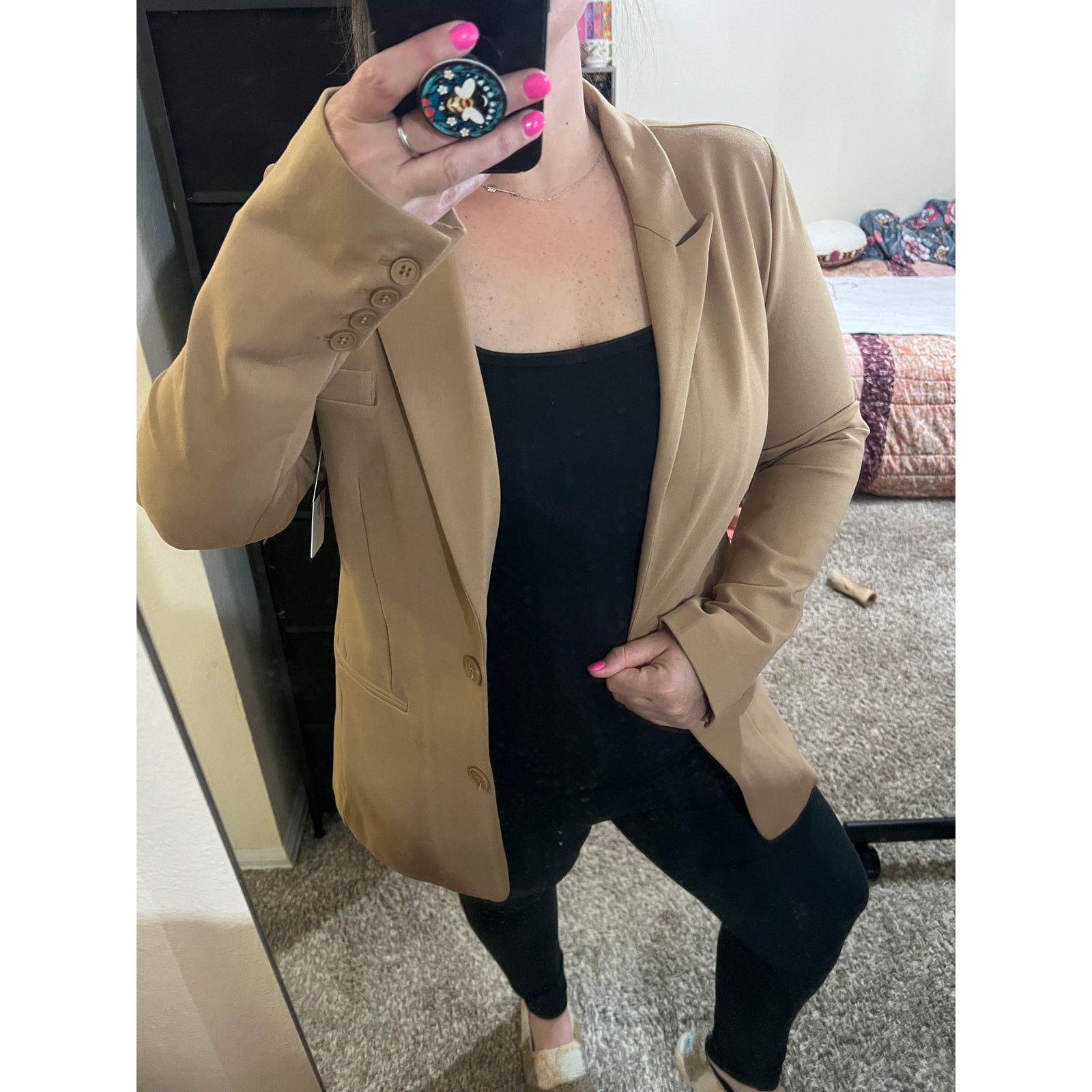 Other Alexis Oversized Button Cuff 2 Pocket Long Sleeve Blazer Size M / US 6-8 / IT 42-44 - 15 Thumbnail