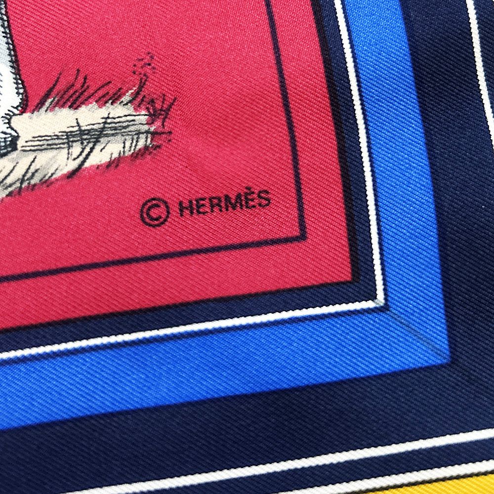 Hermes Hermès Scarf Couvertures Tenues Jour Horse Equestrian Silk Size ONE SIZE - 11 Thumbnail