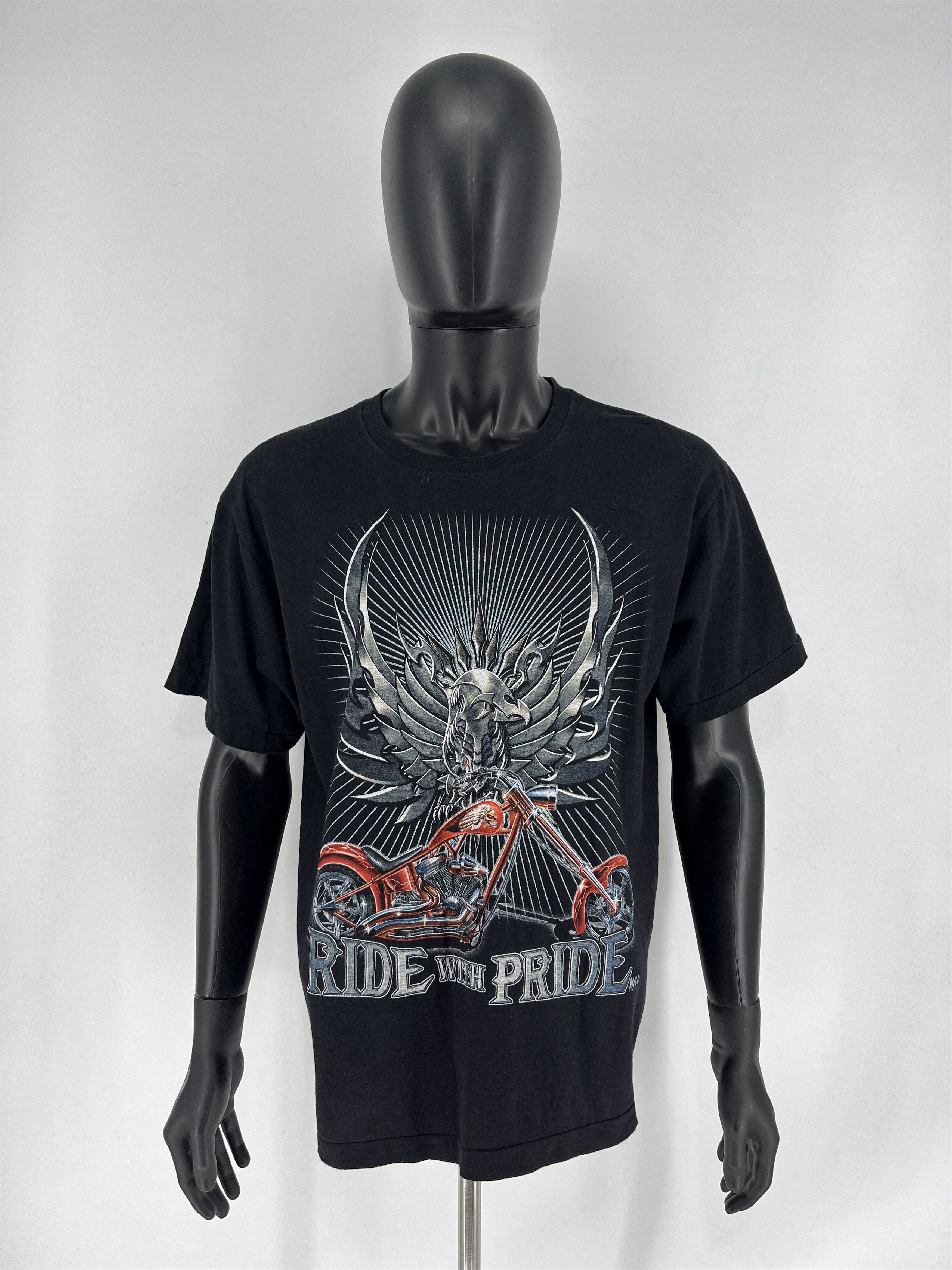Harley Davidson × Vintage Vintage Bay Biker Ride With Pride Motobike Chopper Wild Size US L / EU 52-54 / 3 - 2 Thumbnail