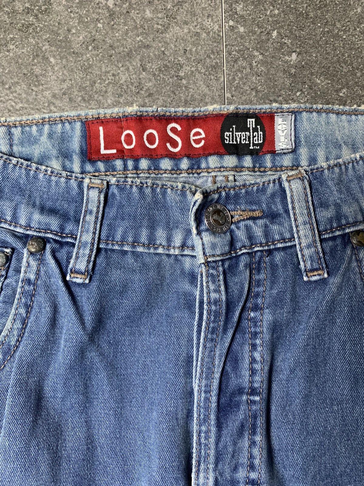 Levi's 2000s Levis Silvertab Distressed Loose Jeans Size US 29 - 5 Thumbnail