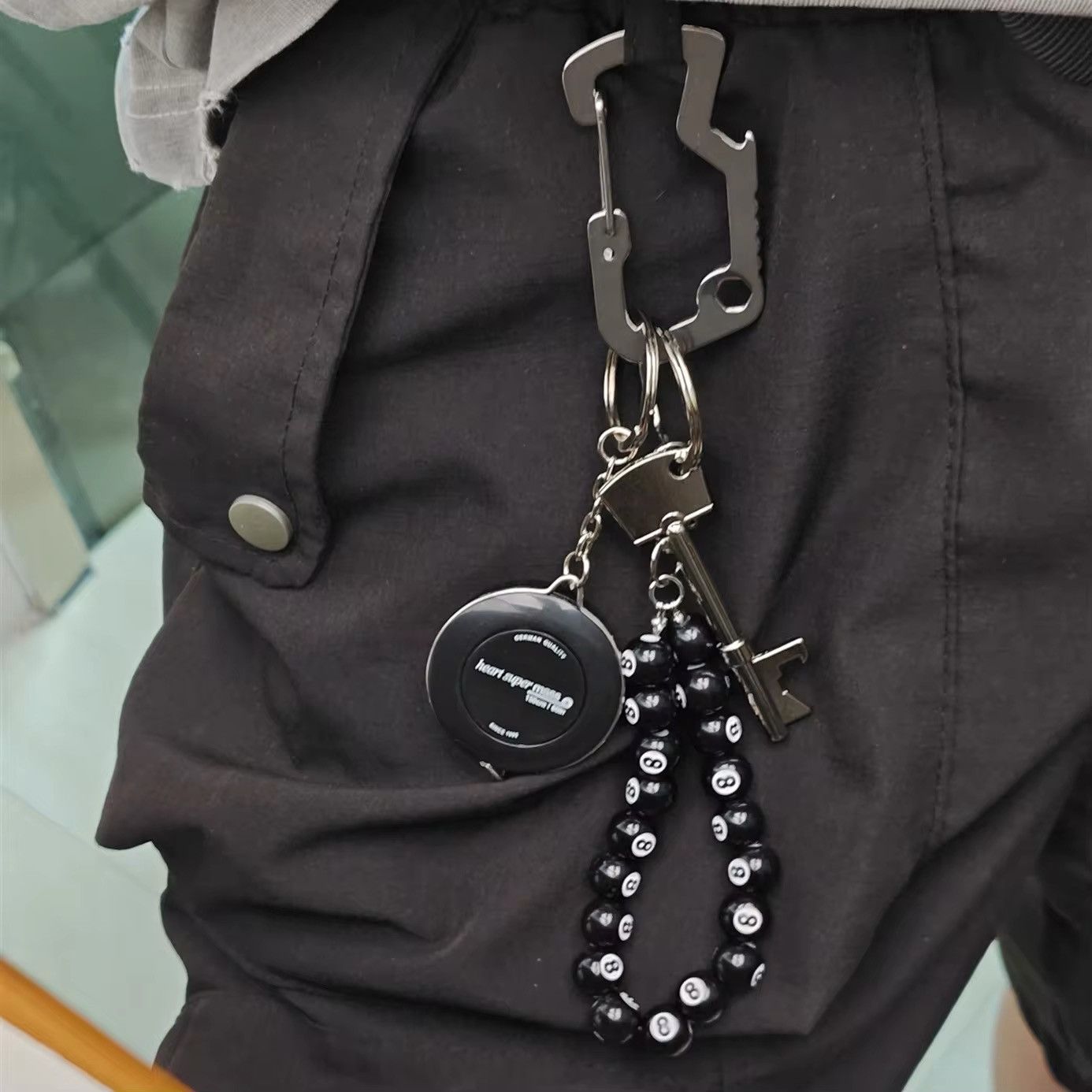Jewelry Multi Functional Carabiner Set Keychain Accessories Size ONE SIZE - 3 Thumbnail
