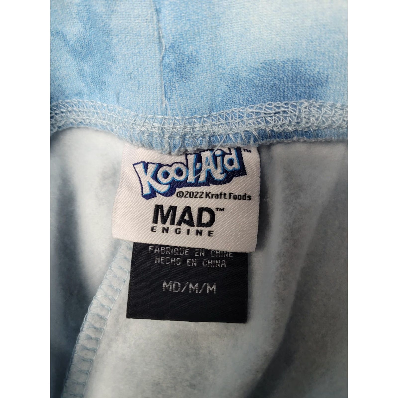 Mad Engine Kool Aid Man Lemonade Logo Tie Dye Sweat Pants Joggers M NEW NWT Blue Unisex Adults M Pants Cotton Blend Drawstring Tapered Kn Size 32" / US 10 / IT 46 - 3 Thumbnail