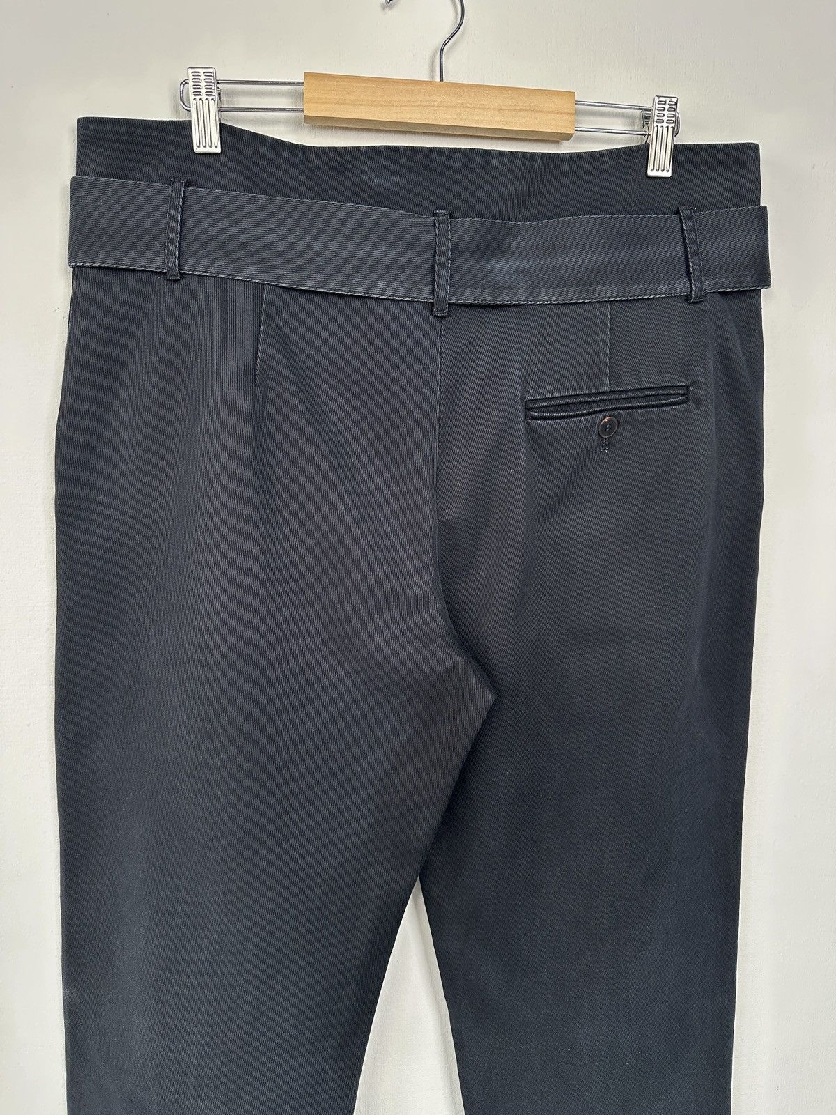 Sezane SEZANE Belted Black Lyocell / Cotton Trousers size 40 Size 28" / US 6 / IT 42 - 5 Thumbnail