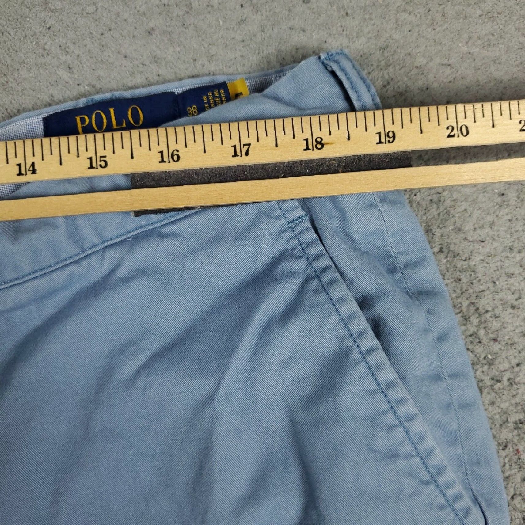 Ralph Lauren Ralph Lauren Shorts Mens Size 38 Blue Casual Flat Front Chino * Size US 38 / EU 54 - 4 Thumbnail