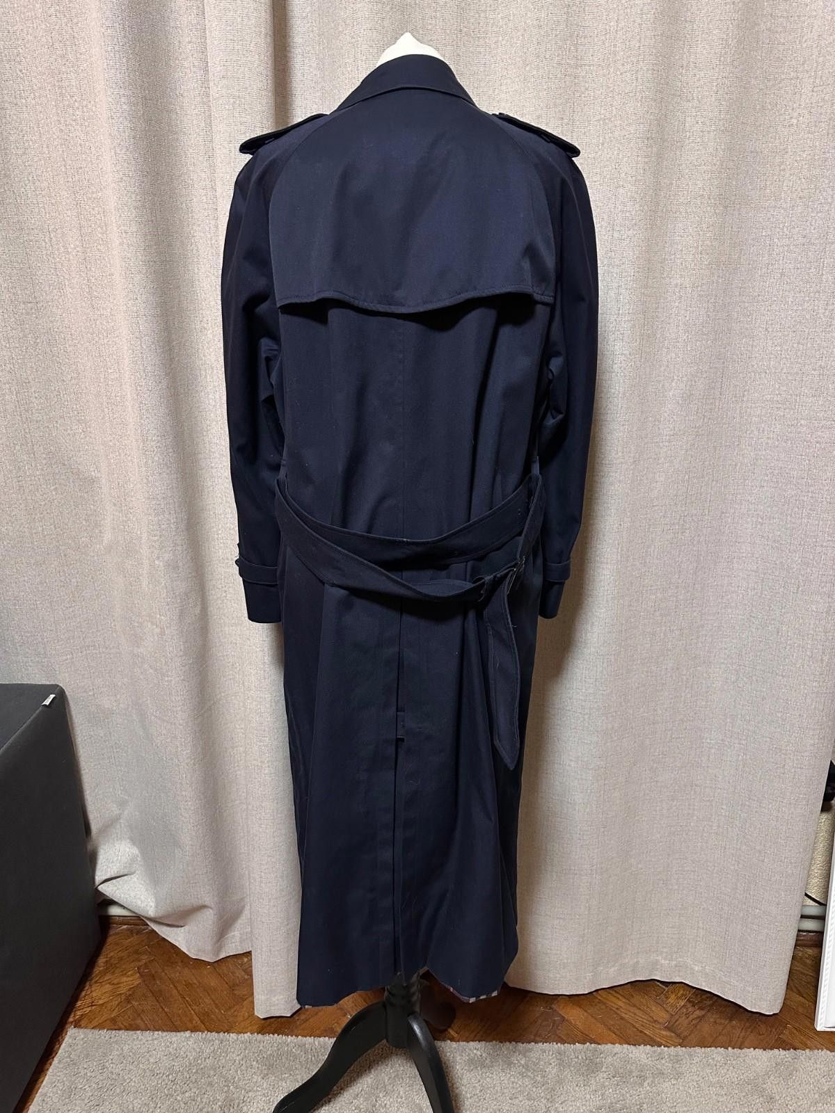 Burberry Burberry Double Breasted Novacheck Navy Trench Coat 164cm Size XL / US 12-14 / IT 48-50 - 6 Thumbnail
