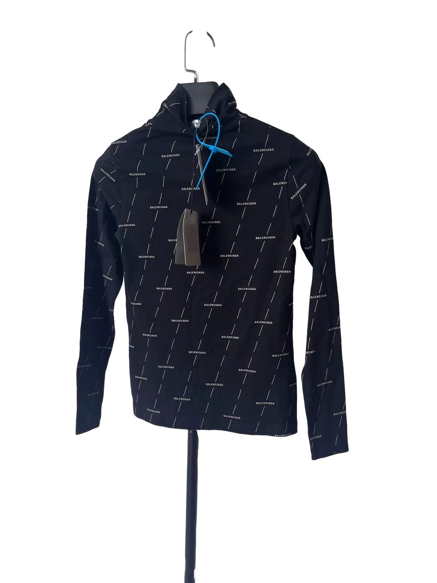 Balenciaga Balenciaga All-Over Logo Long Sleeve Top XS Size XS / US 0-2 / IT 36-38 - 1 Thumbnail